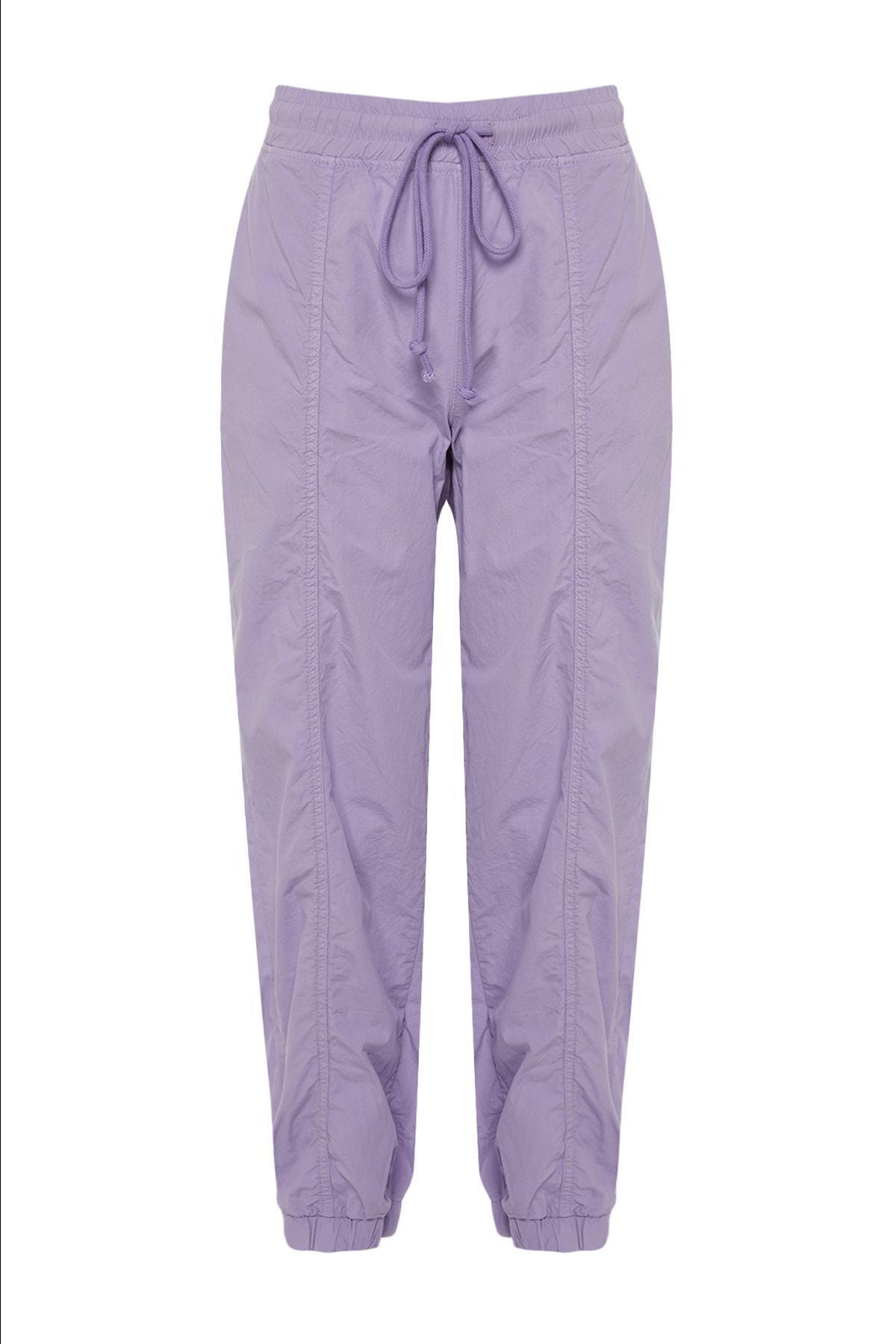 Purple Mid Waist Jeans, , large image number 5
