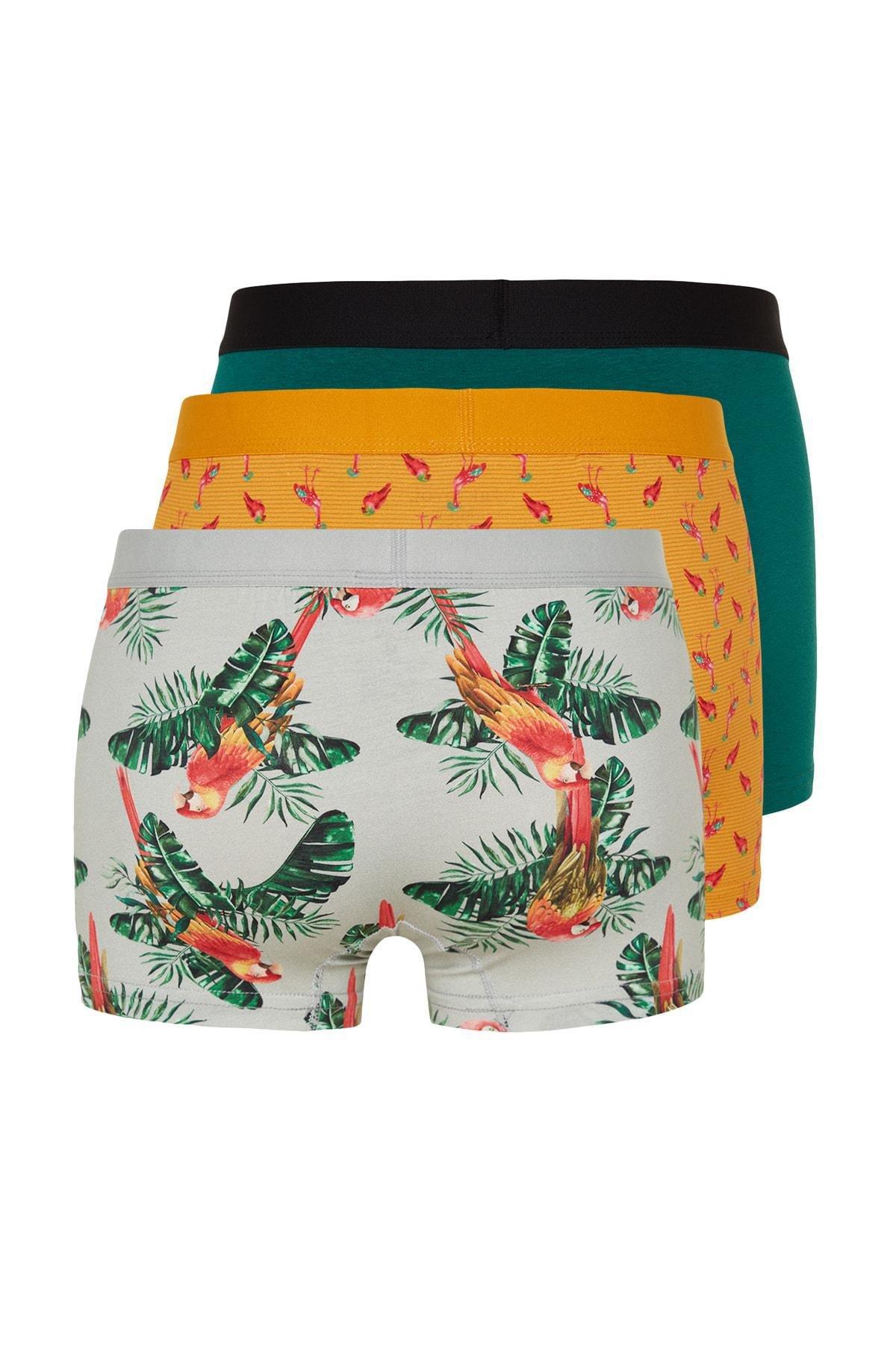 Multicolour Animal Print Boxer Shorts, Set Of 3, , large image number 0