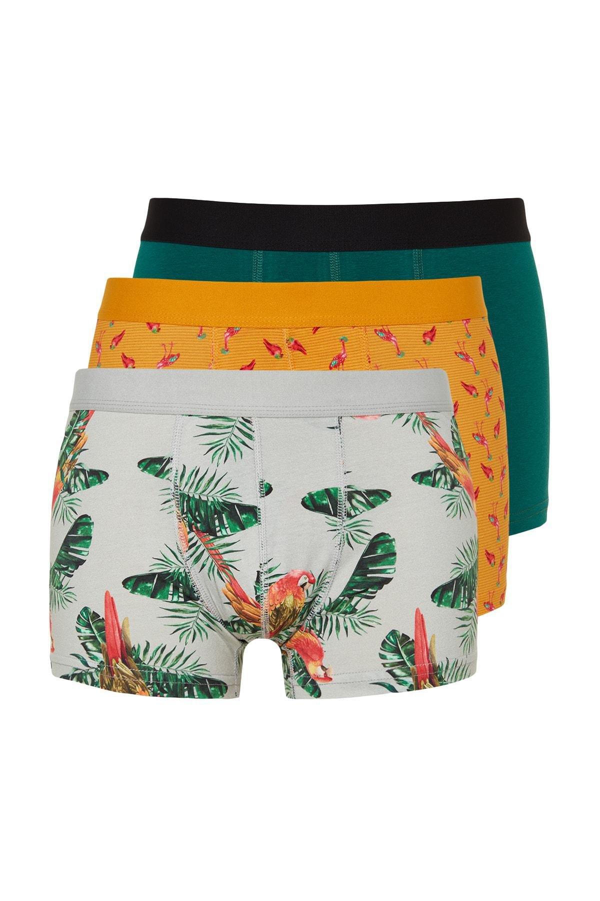 Multicolour Animal Print Boxer Shorts, Set Of 3, , large image number 1
