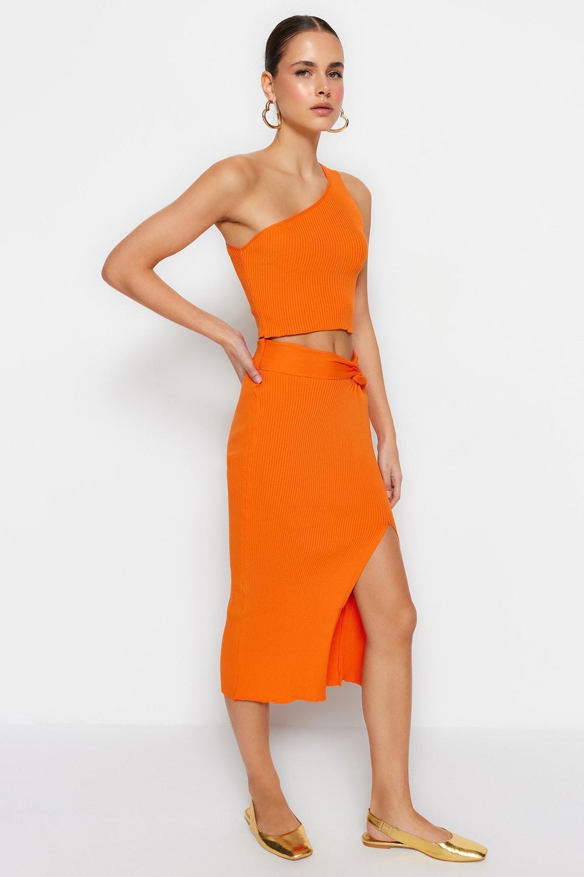 Orange A-Line Co-Ord Set, , large image number 0