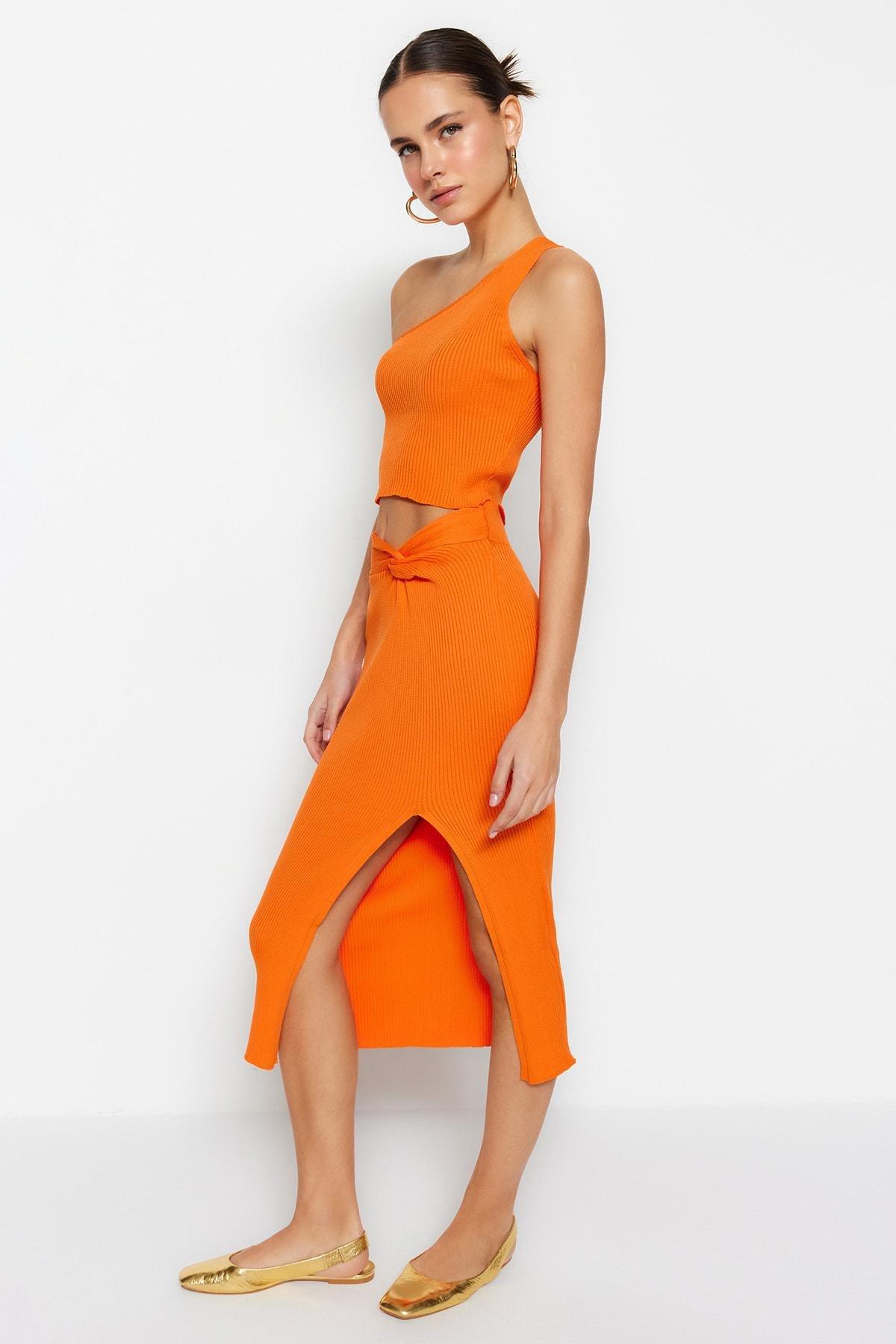 Orange A-Line Co-Ord Set, , large image number 1