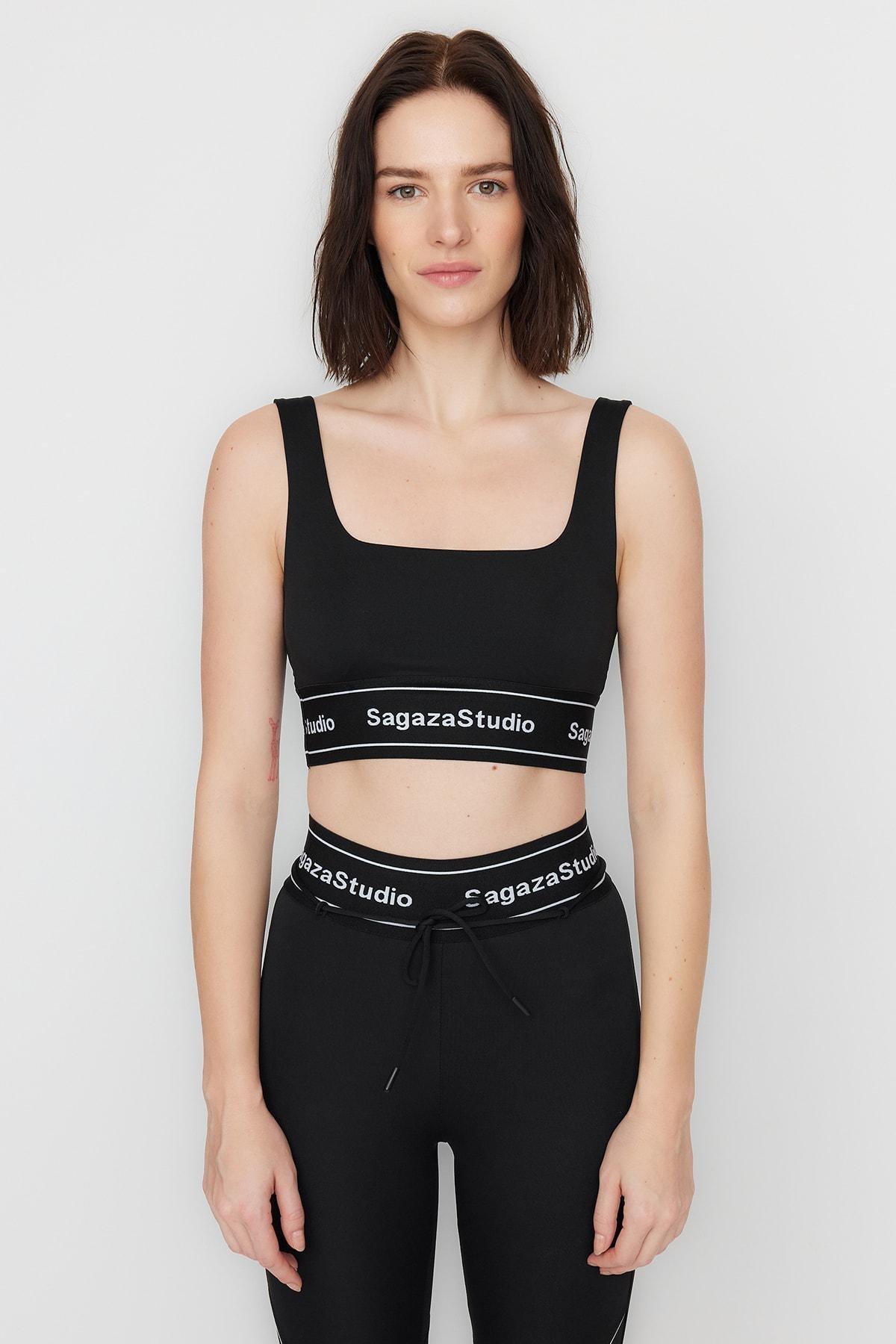 Trendyol - Black Plain Sports Bra