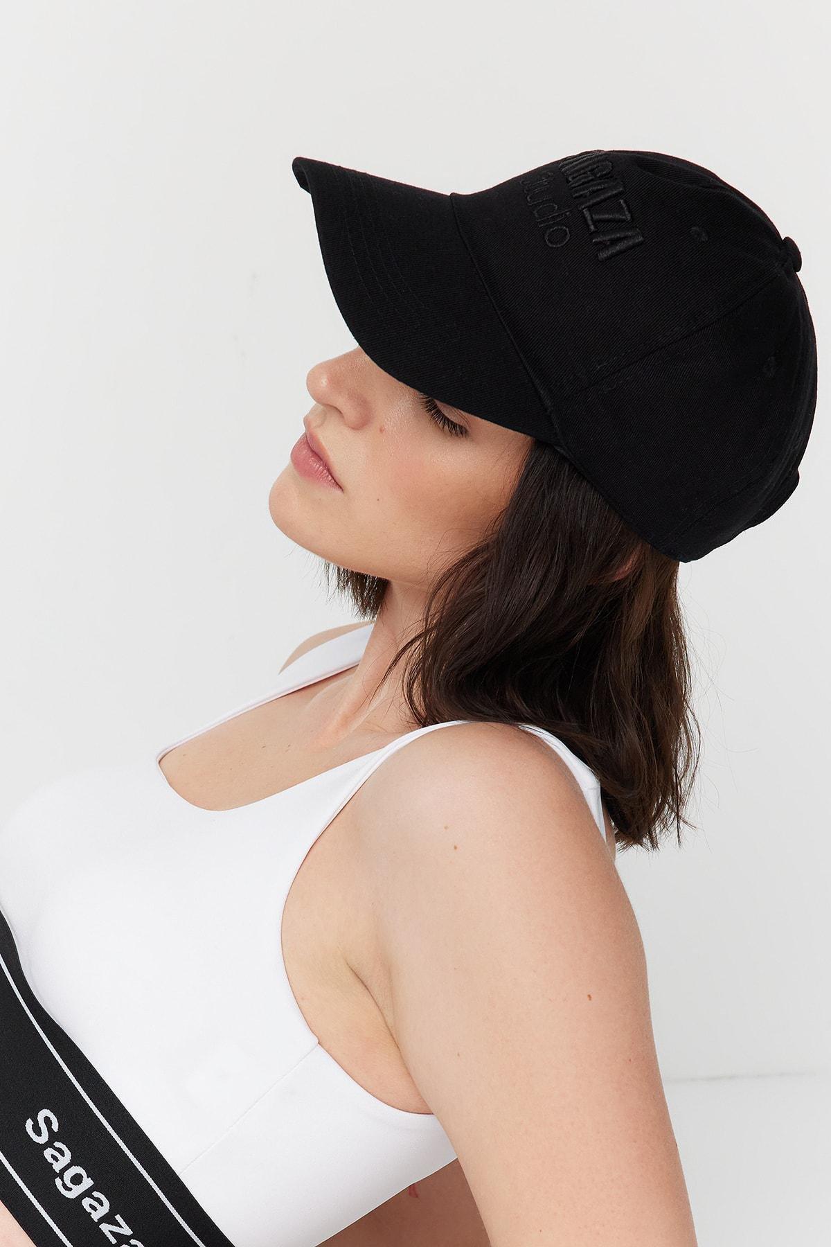 Black Printed Party Hat, Black, large image number 0