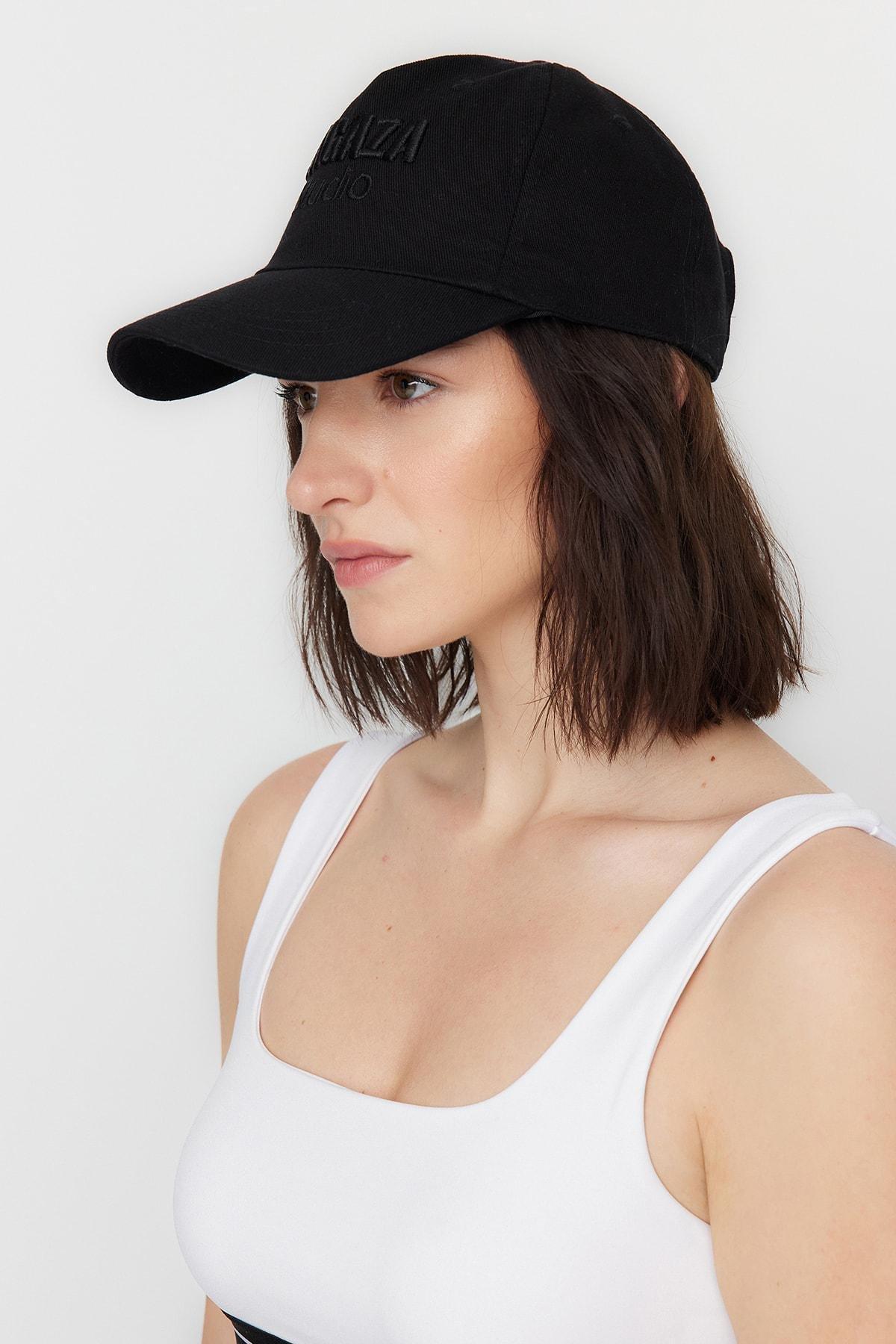 Black Printed Party Hat, Black, large image number 3