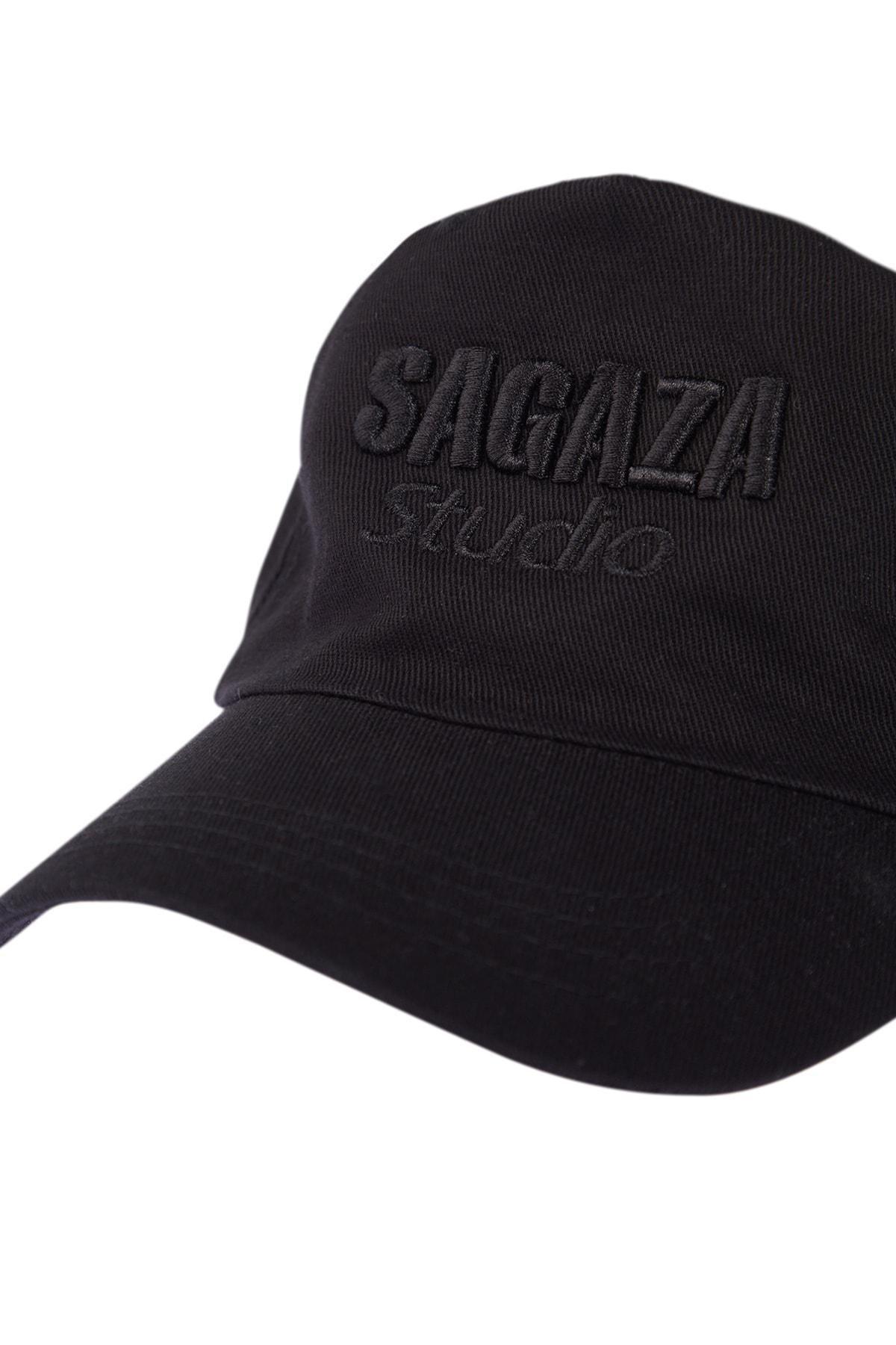 Black Printed Party Hat, Black, large image number 7