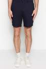 Trendyol - Navy Straight Mid Waist Shorts