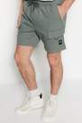 Trendyol - Khaki Straight Mid Waist Shorts