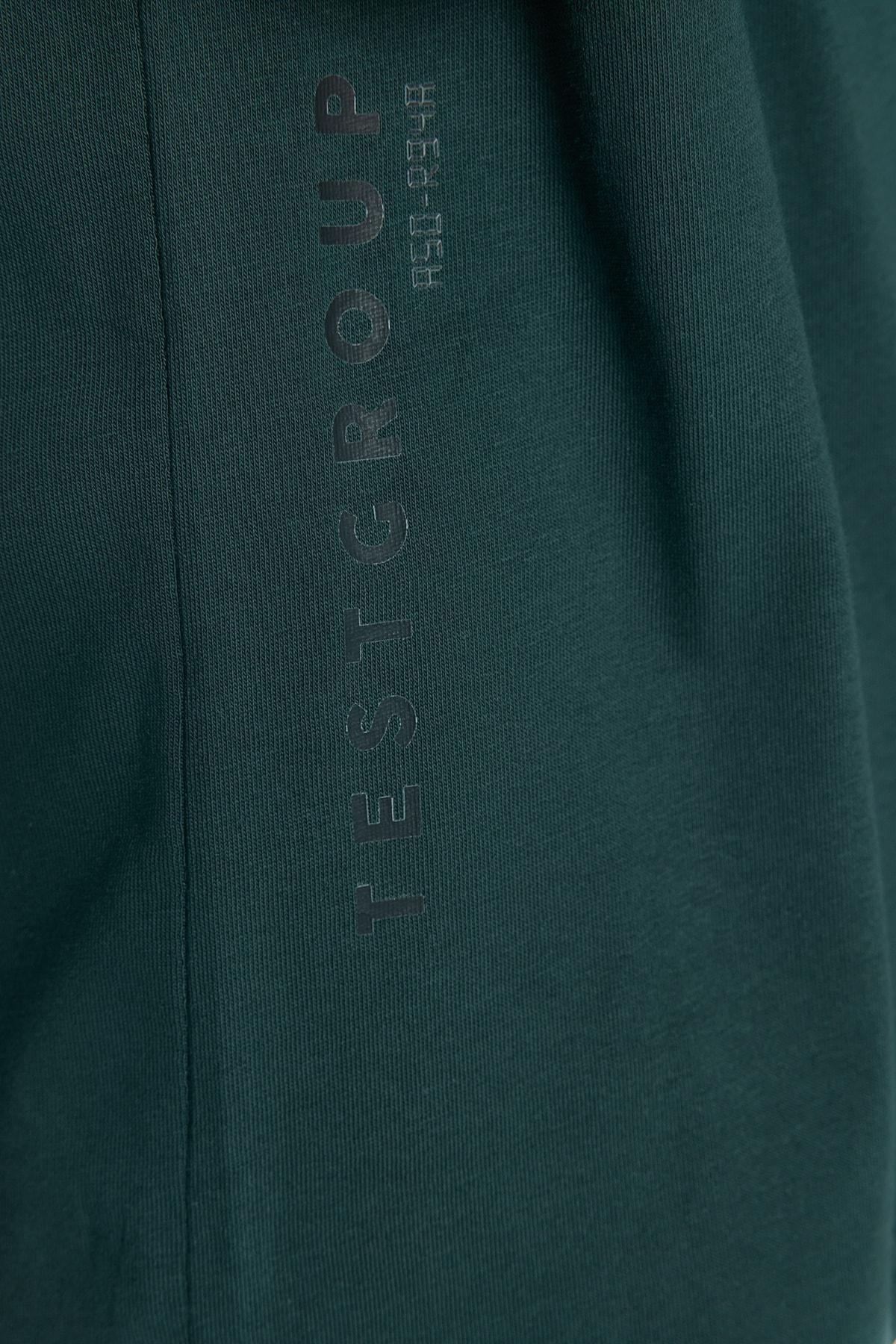 Green Printed Crew Neck T-Shirt, , large image number 3