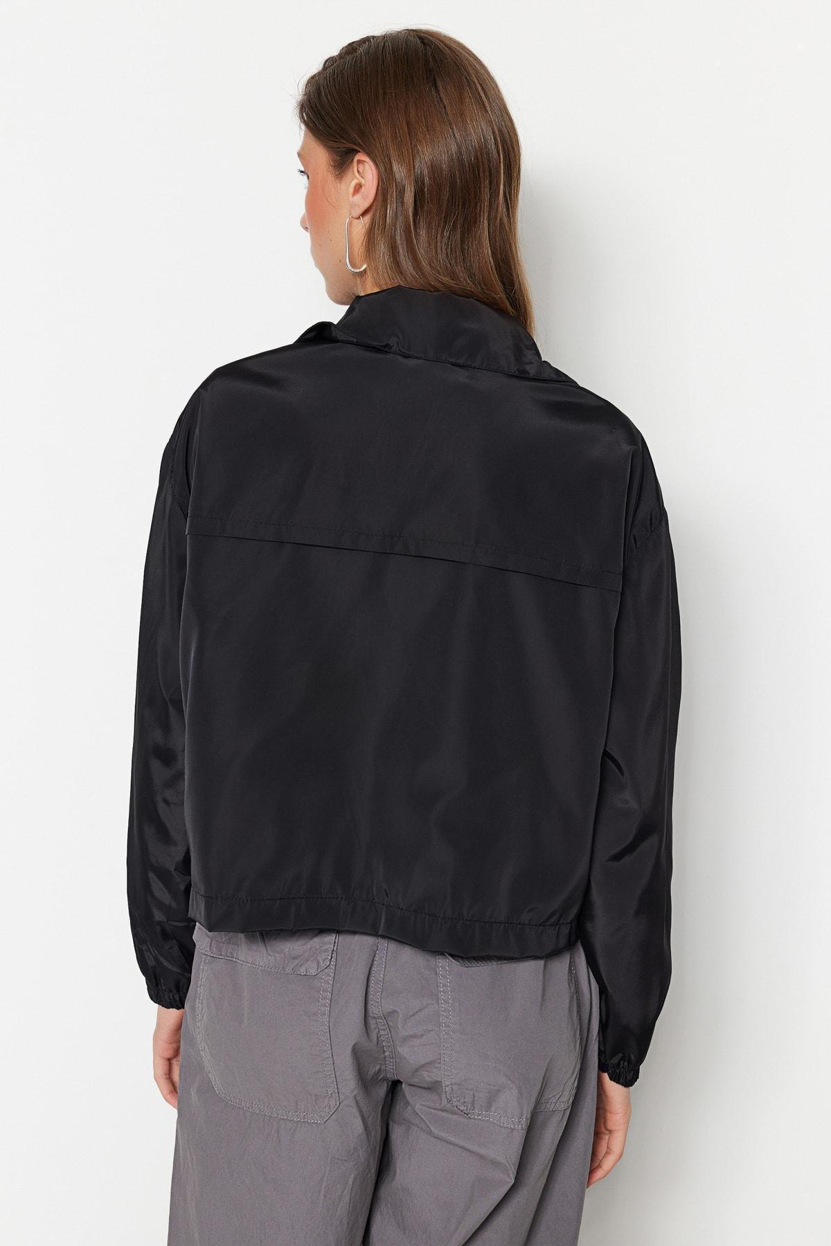 Trendyol - Black Hooded Jacket