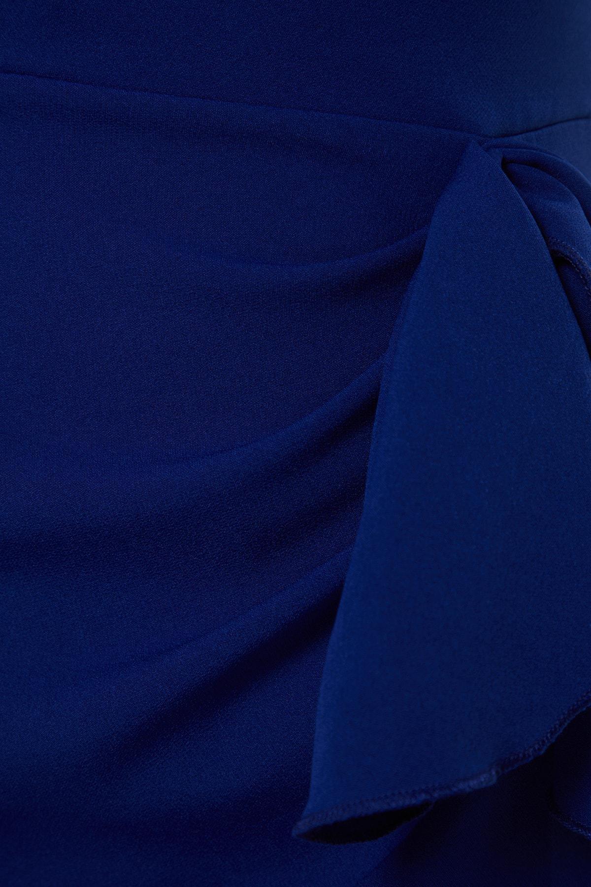 Navy Woven Occasionwear Dress, , large image number 7