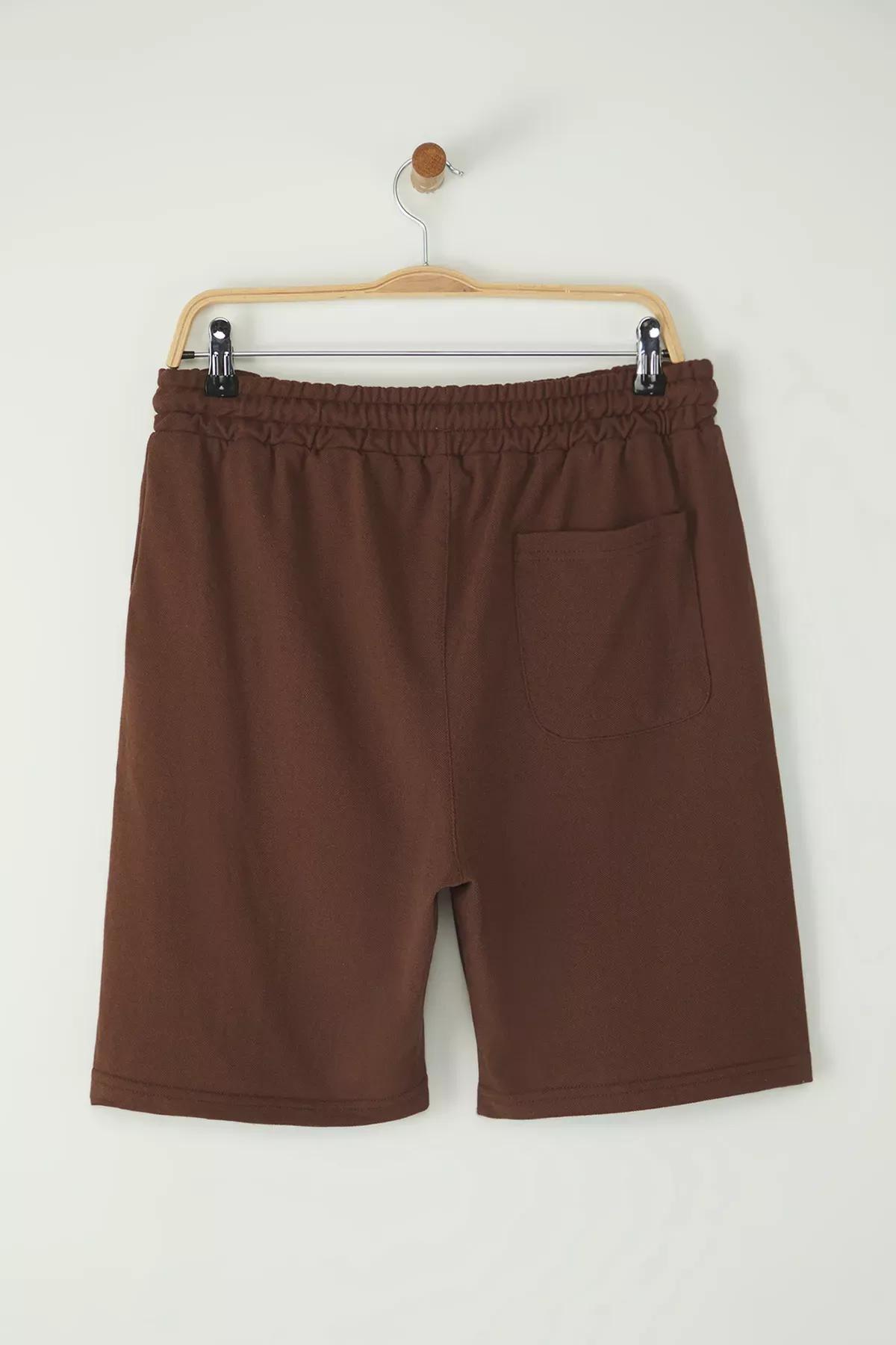 Brown Regular Bermuda Shorts, , large image number 3