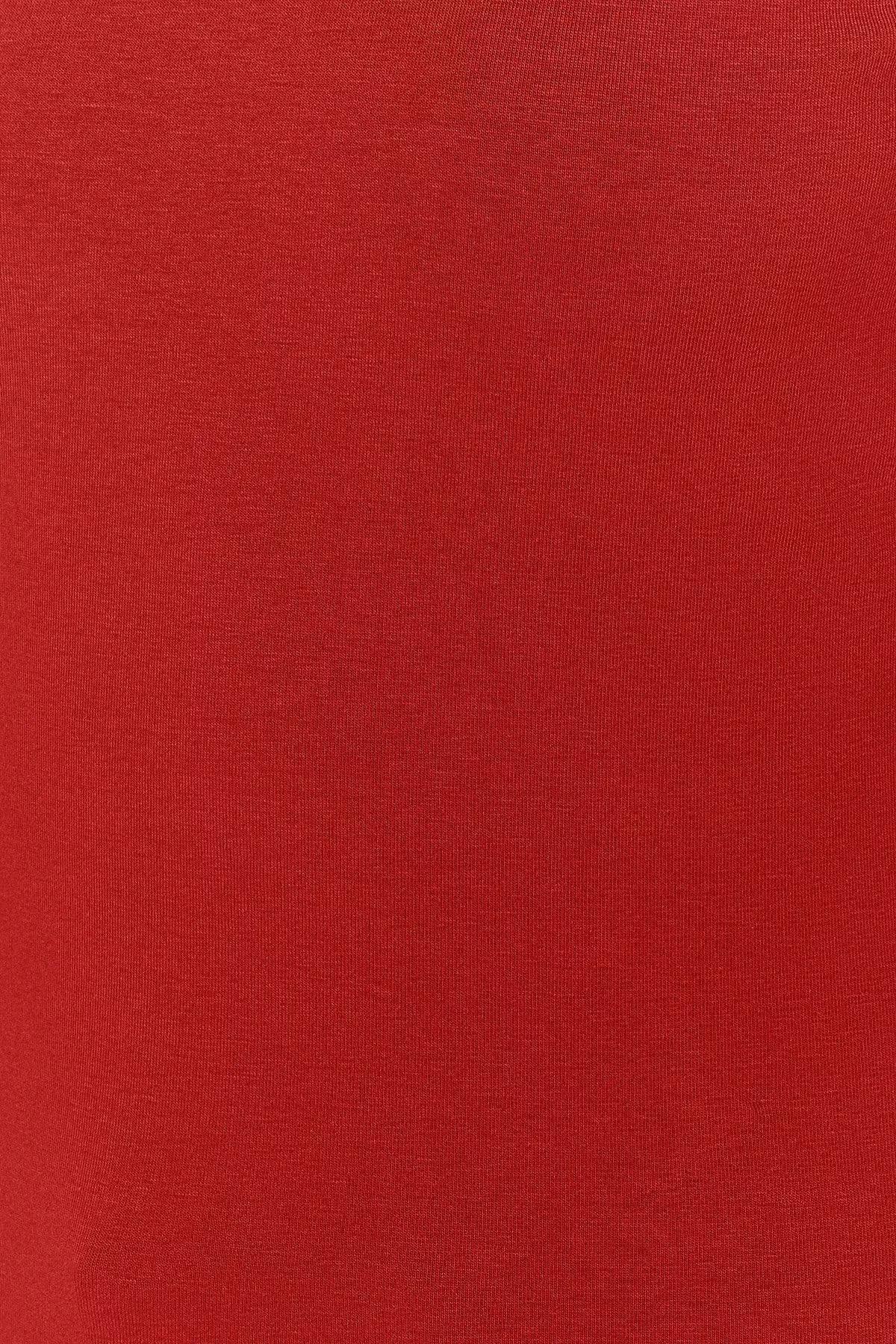 Red Halter Neck Stretch Undershirt, , large image number 7