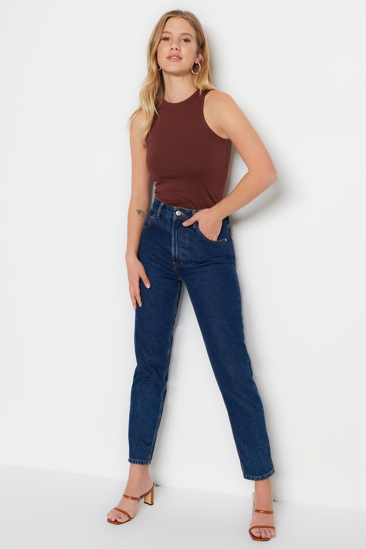 Brown Slim Tank Top, , large image number 2