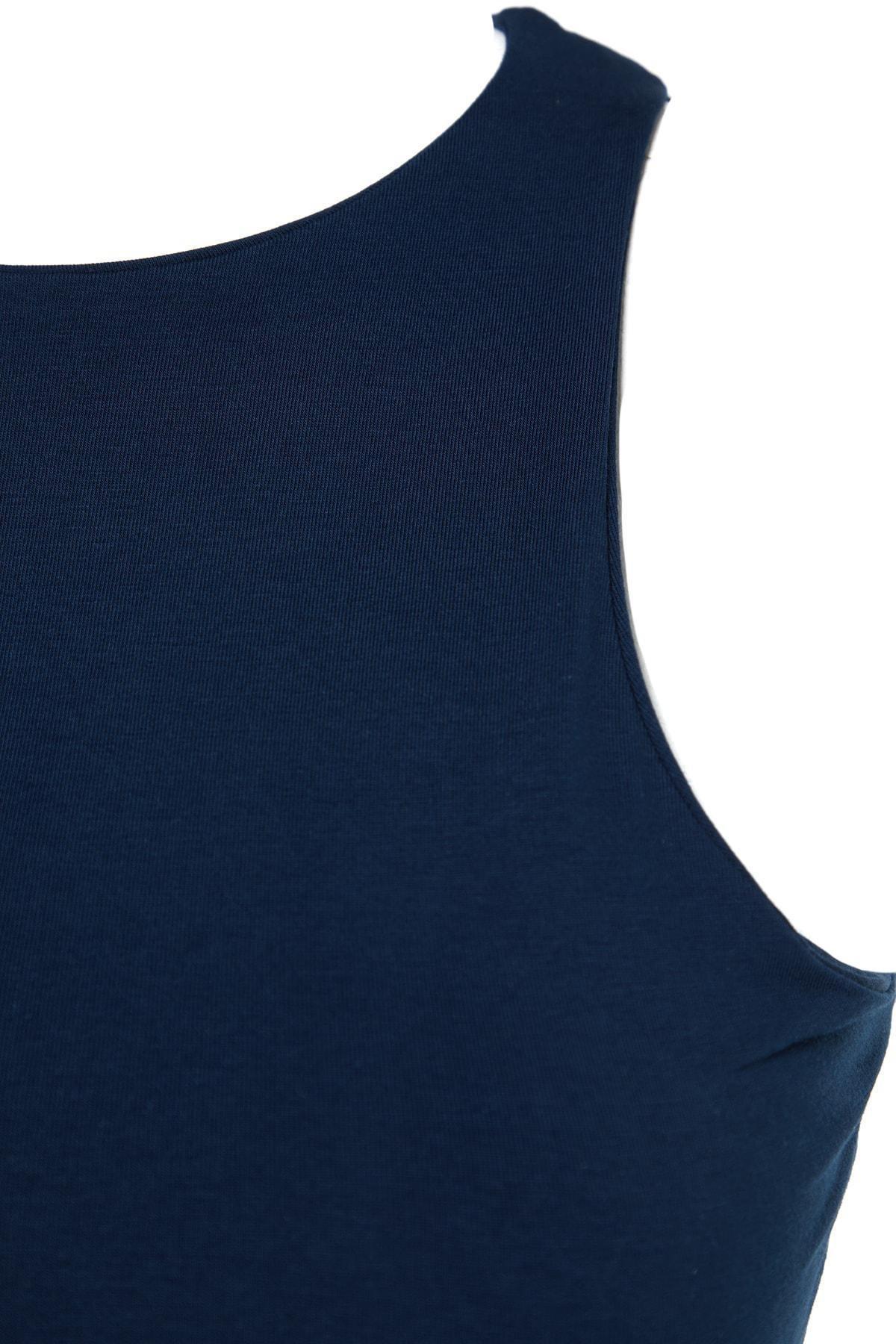 Navy Slim Tank Top, , large image number 7