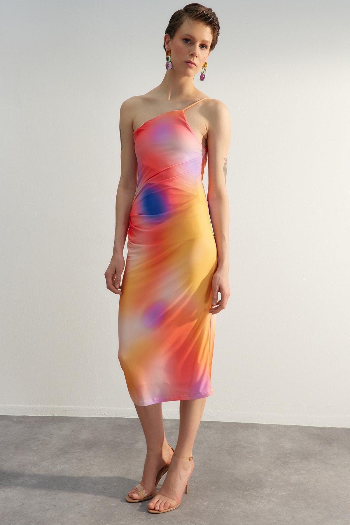 Trendyol - Multicolour Abstract Bodycon Dress