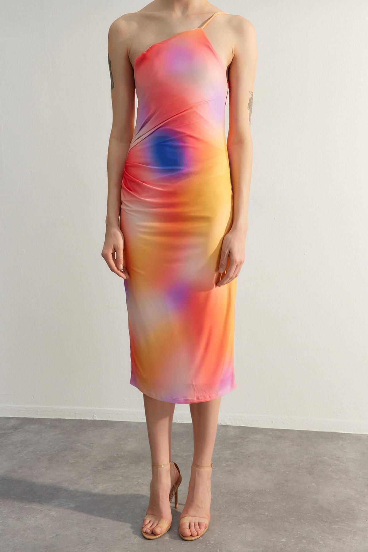 Trendyol - Multicolour Abstract Bodycon Dress