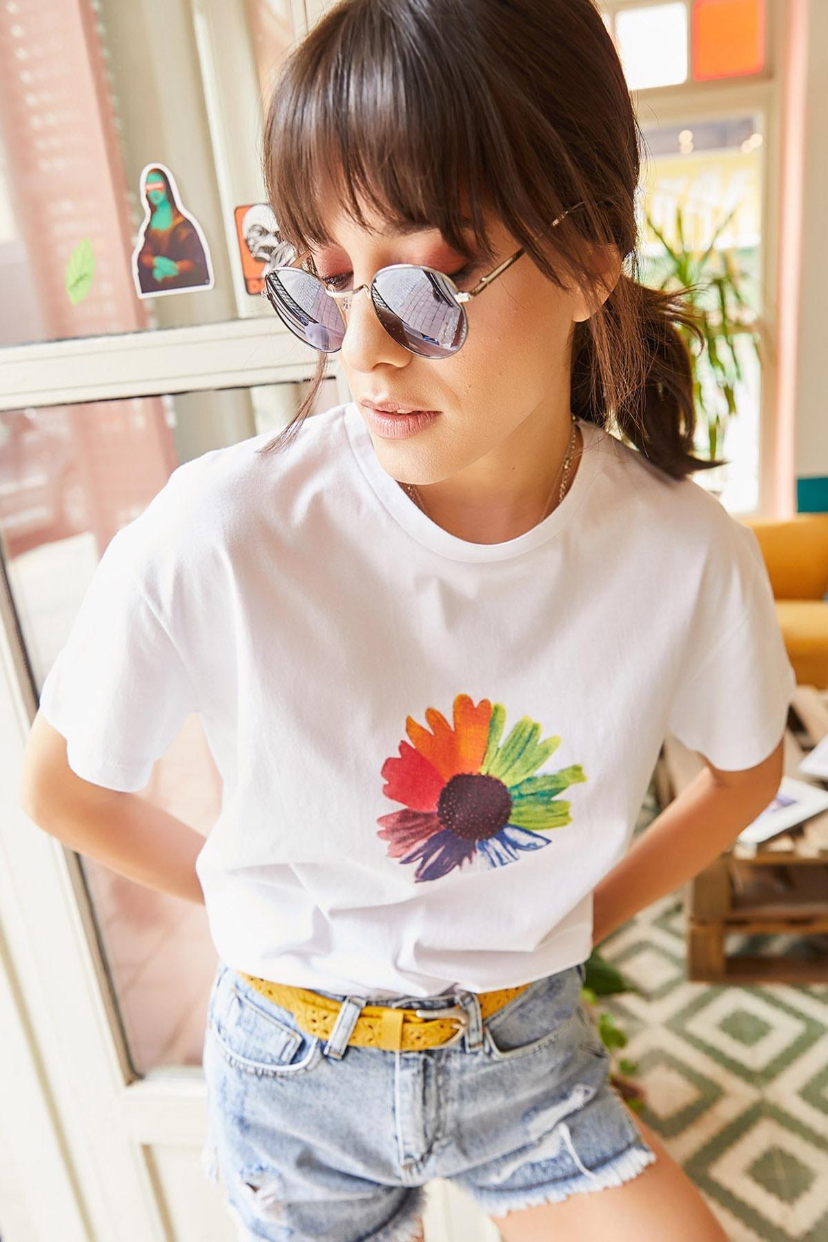 White Regular Fit T-Shirt, , large image number 3
