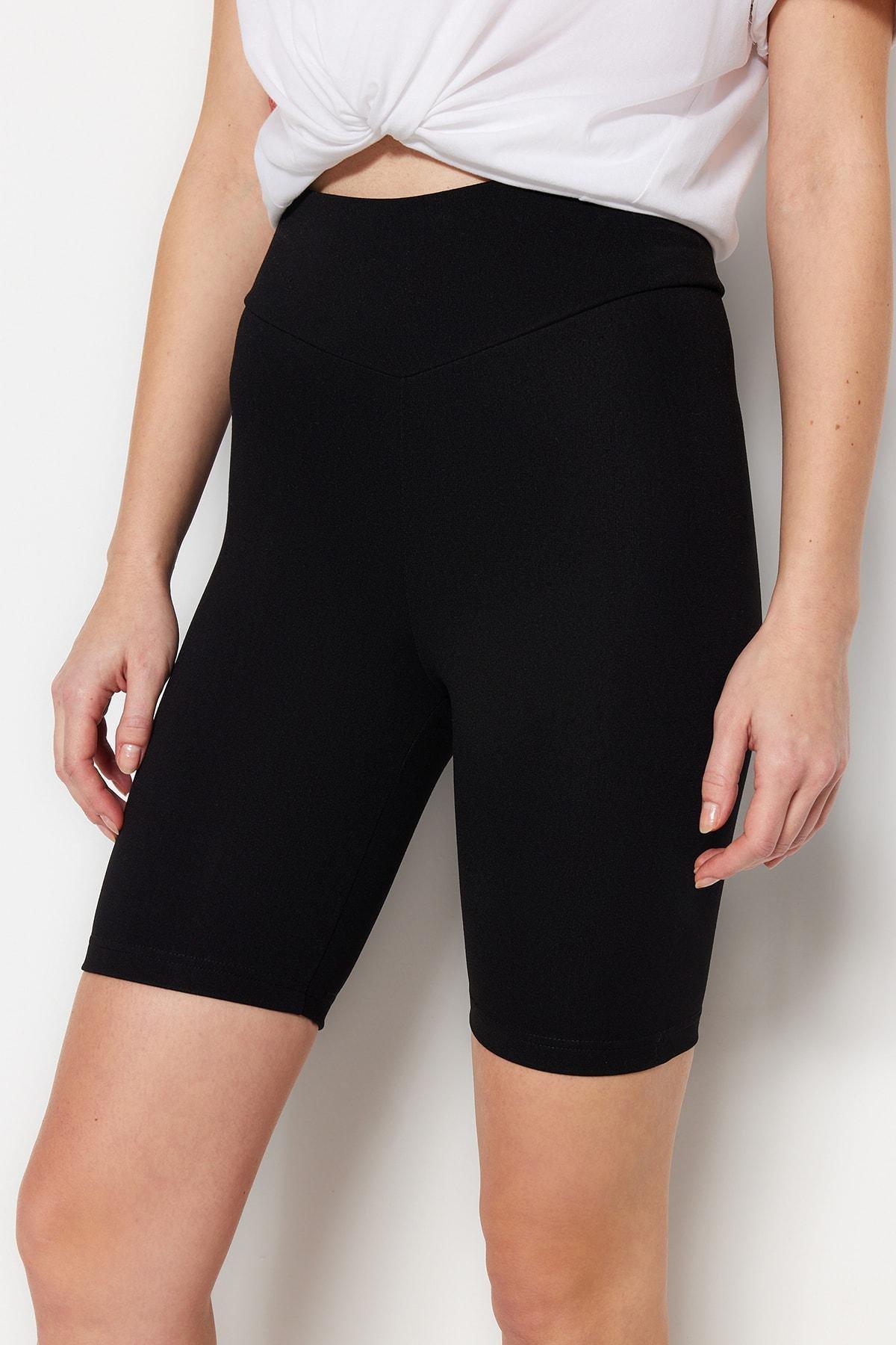 Black High Waist Leggings, , large image number 1