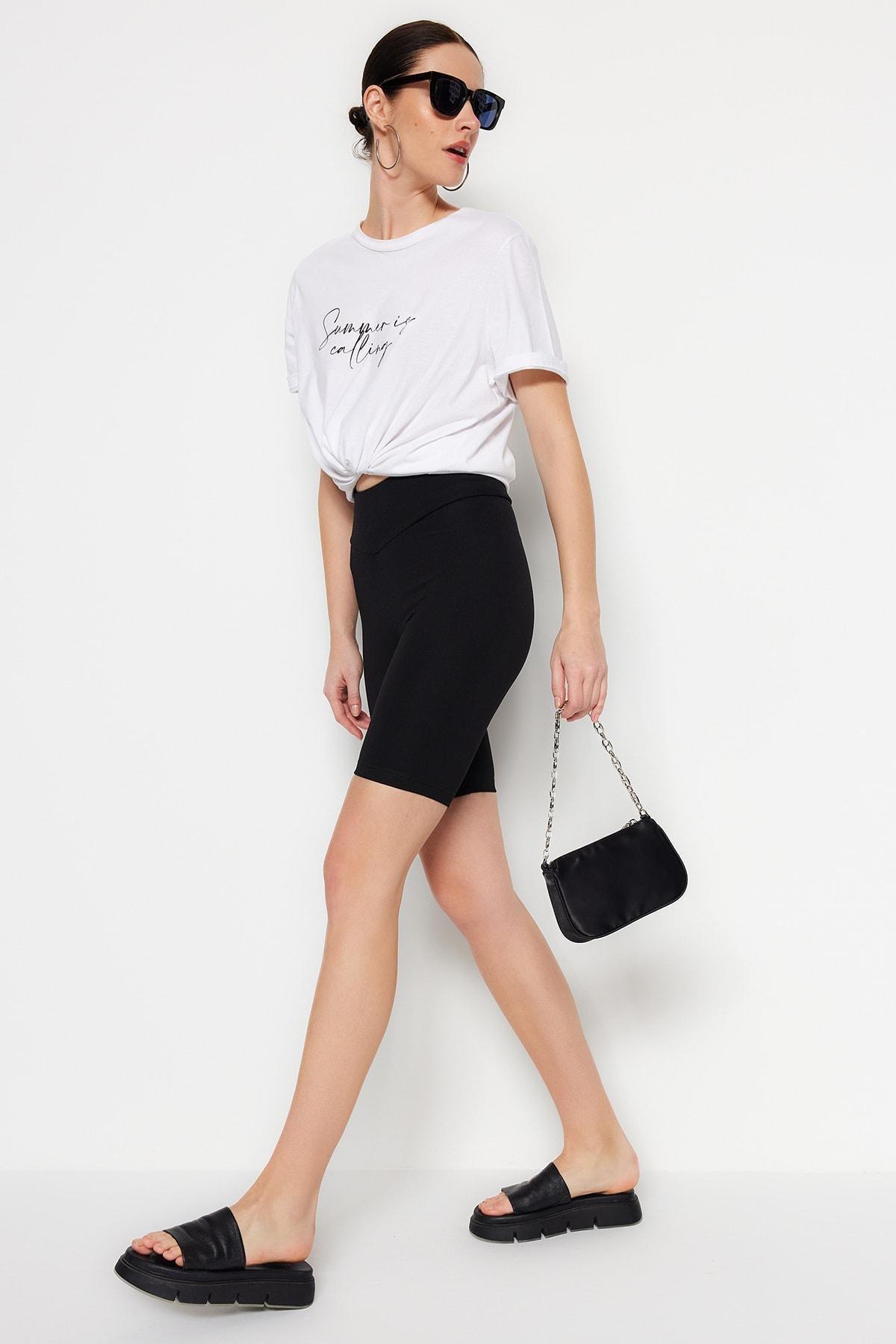 Black High Waist Leggings, , large image number 2