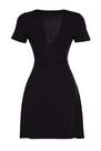 Trendyol - Black V-Neck Wrapover Dress
