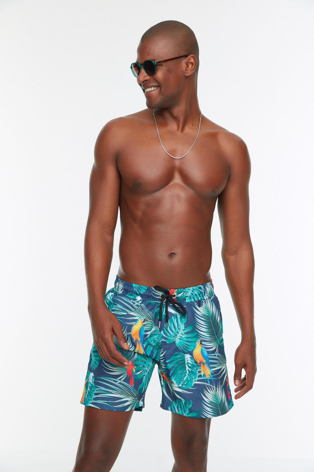 Trendyol - Multicolour Floral Swimwear Shorts