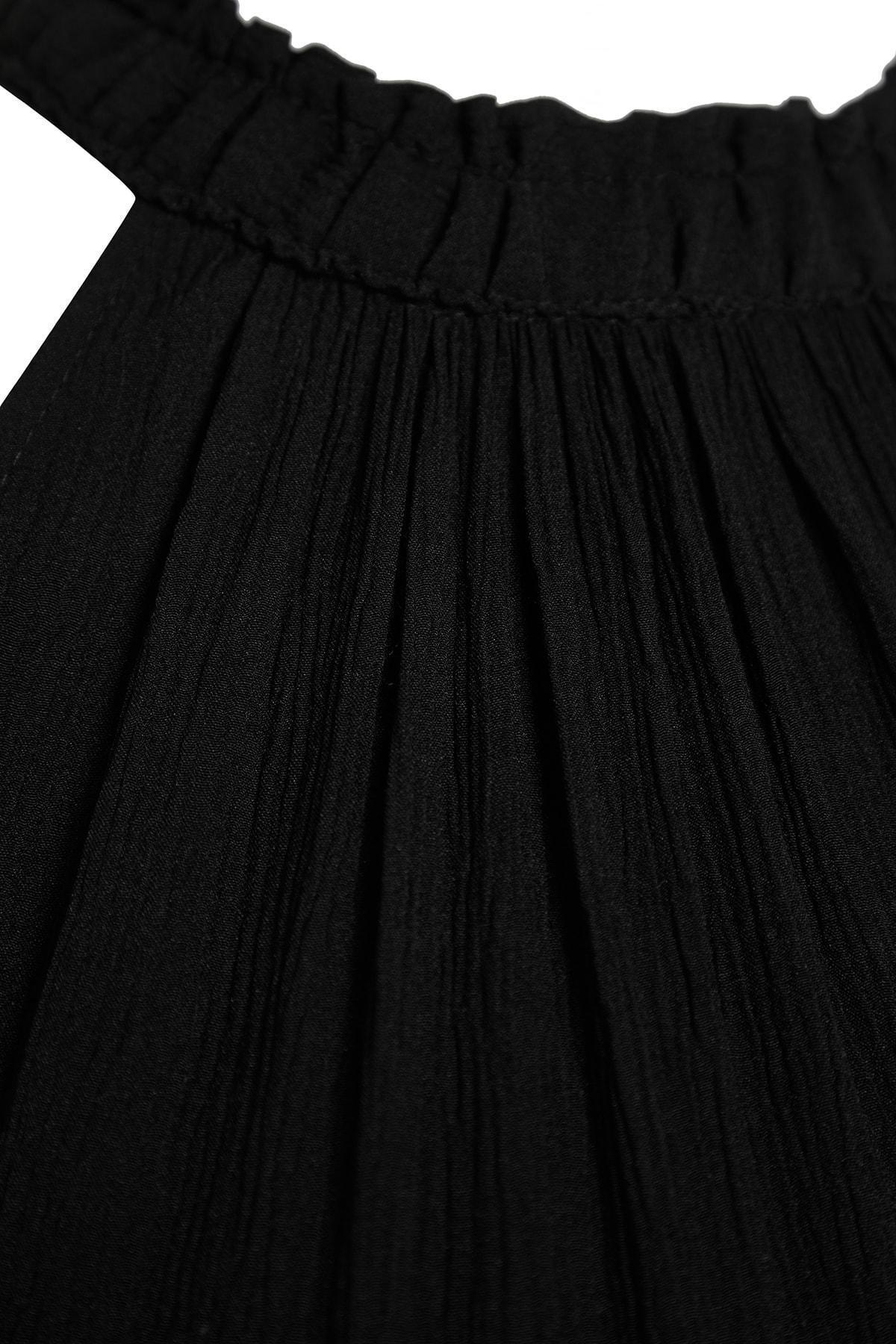 Black A-Line Plus Size Dress, , large image number 5
