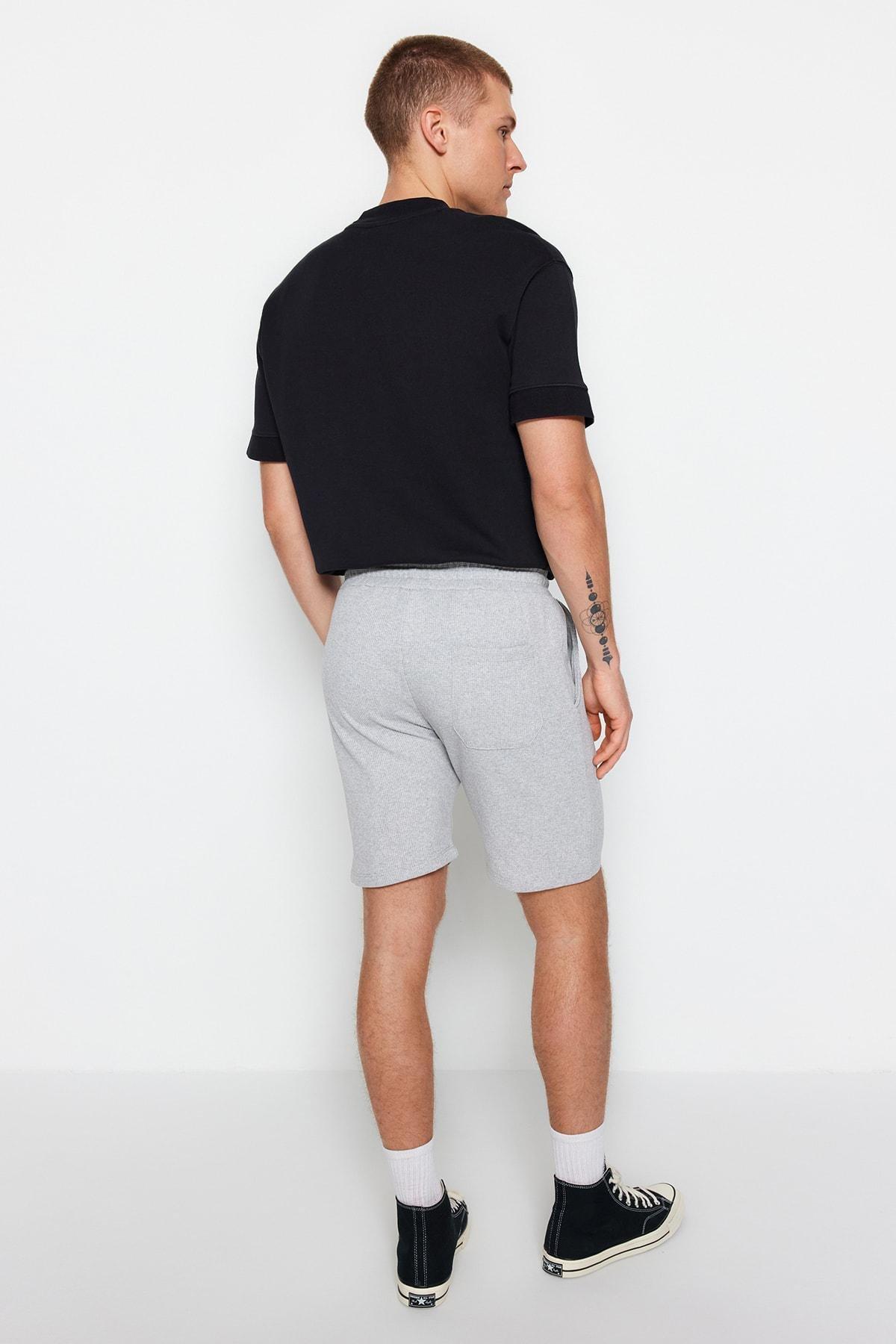 Trendyol - White Mid Waist Shorts