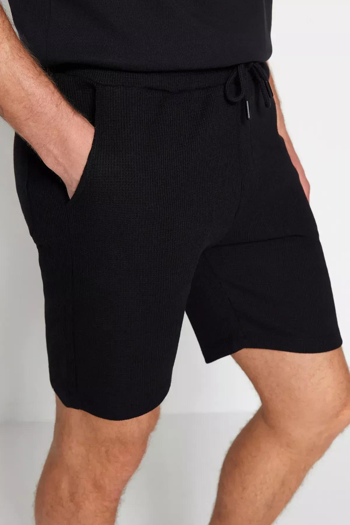 شورت بخصر متوسط الارتفاع، أبيض, White, large image number 6