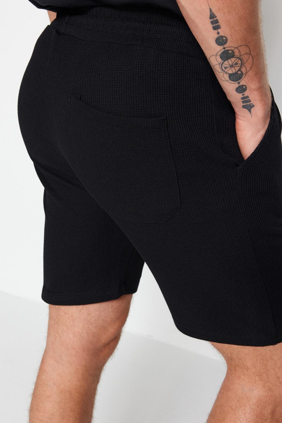 Trendyol - White Mid Waist Shorts