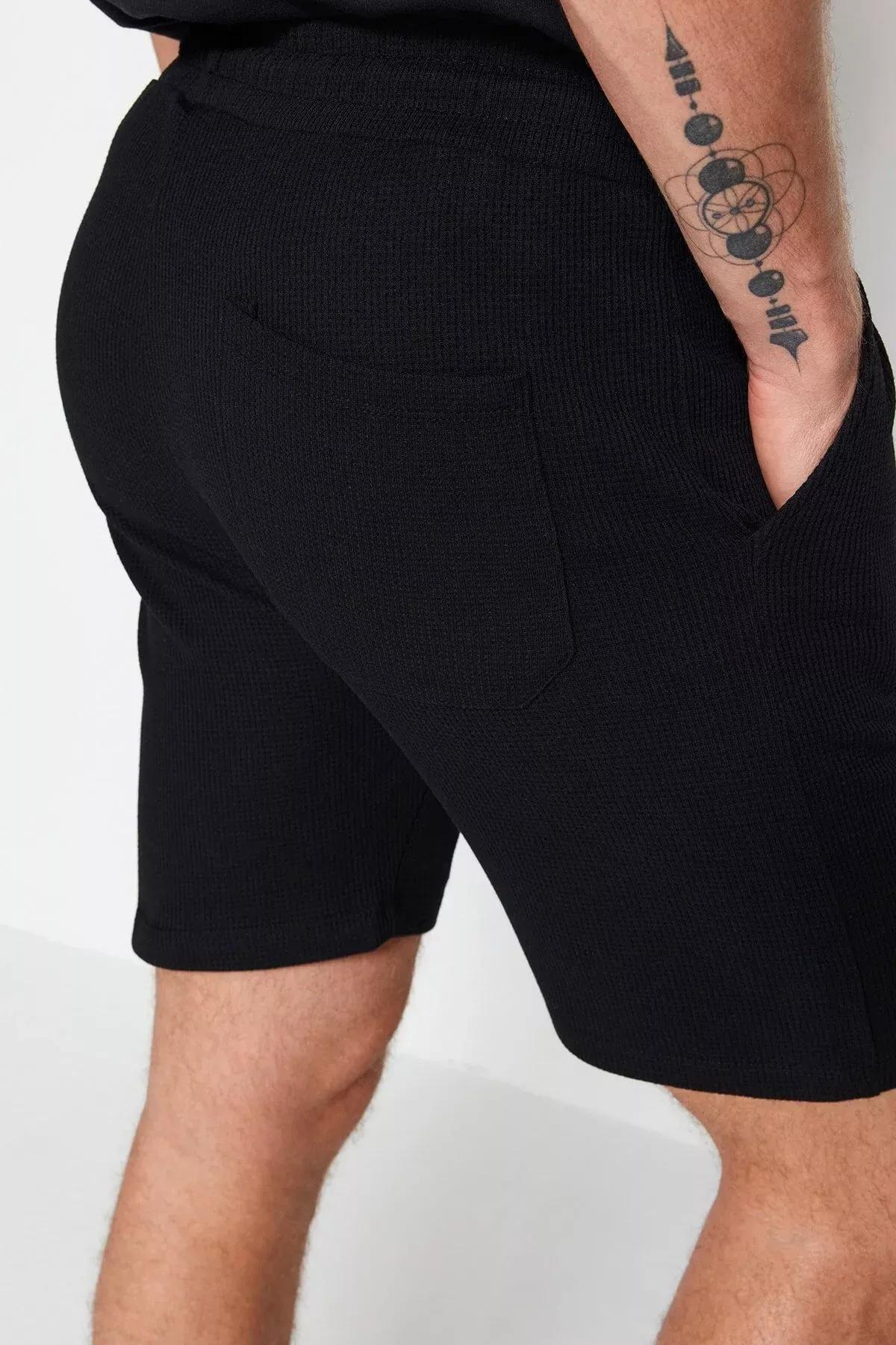 شورت بخصر متوسط الارتفاع، أبيض, White, large image number 13