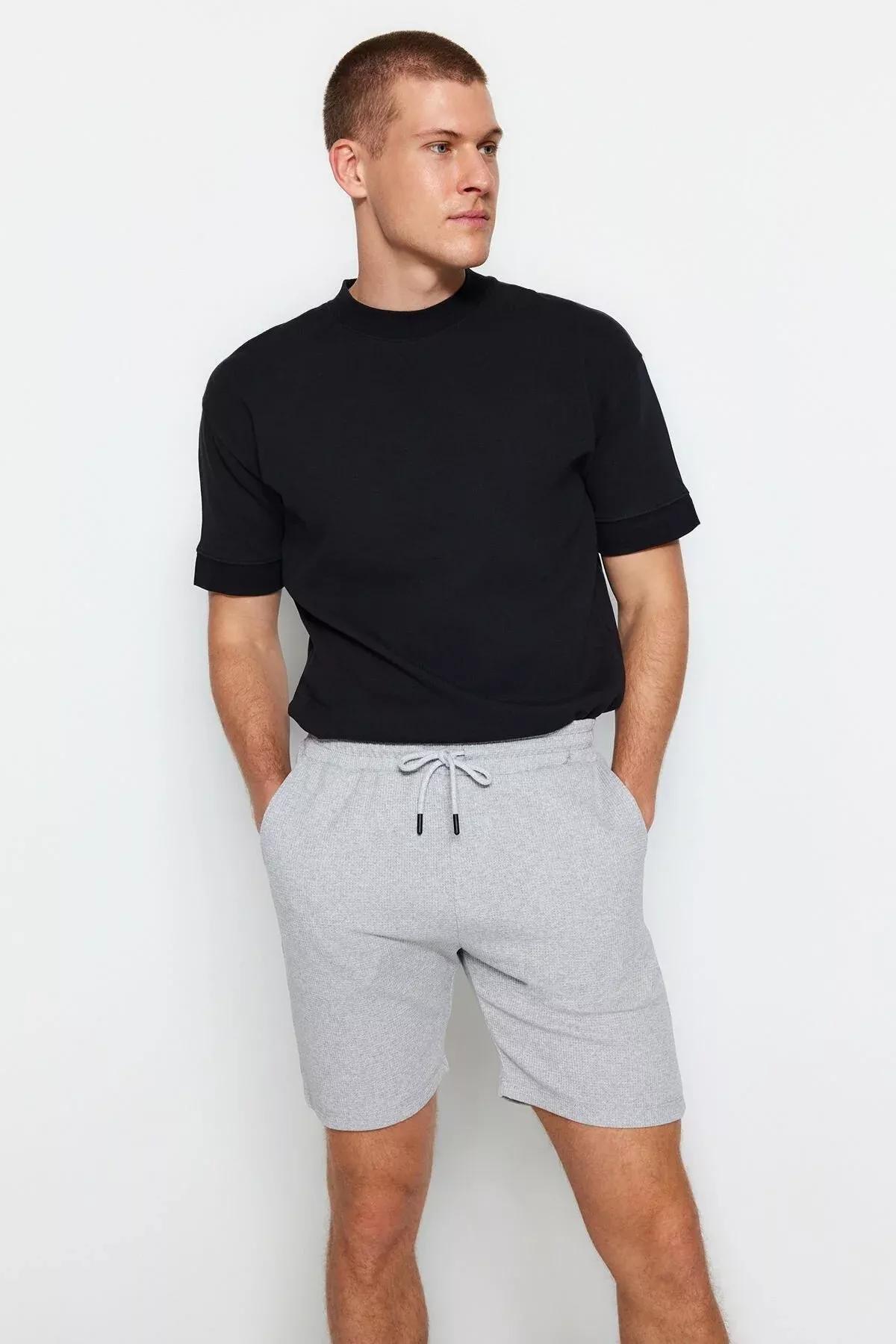 شورت بخصر متوسط الارتفاع، أبيض, White, large image number 14