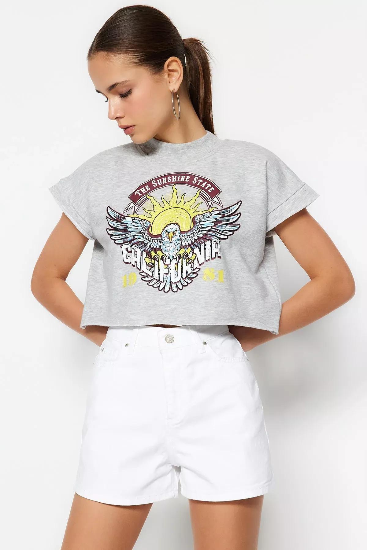 White High Waist Shorts, White, large image number 0