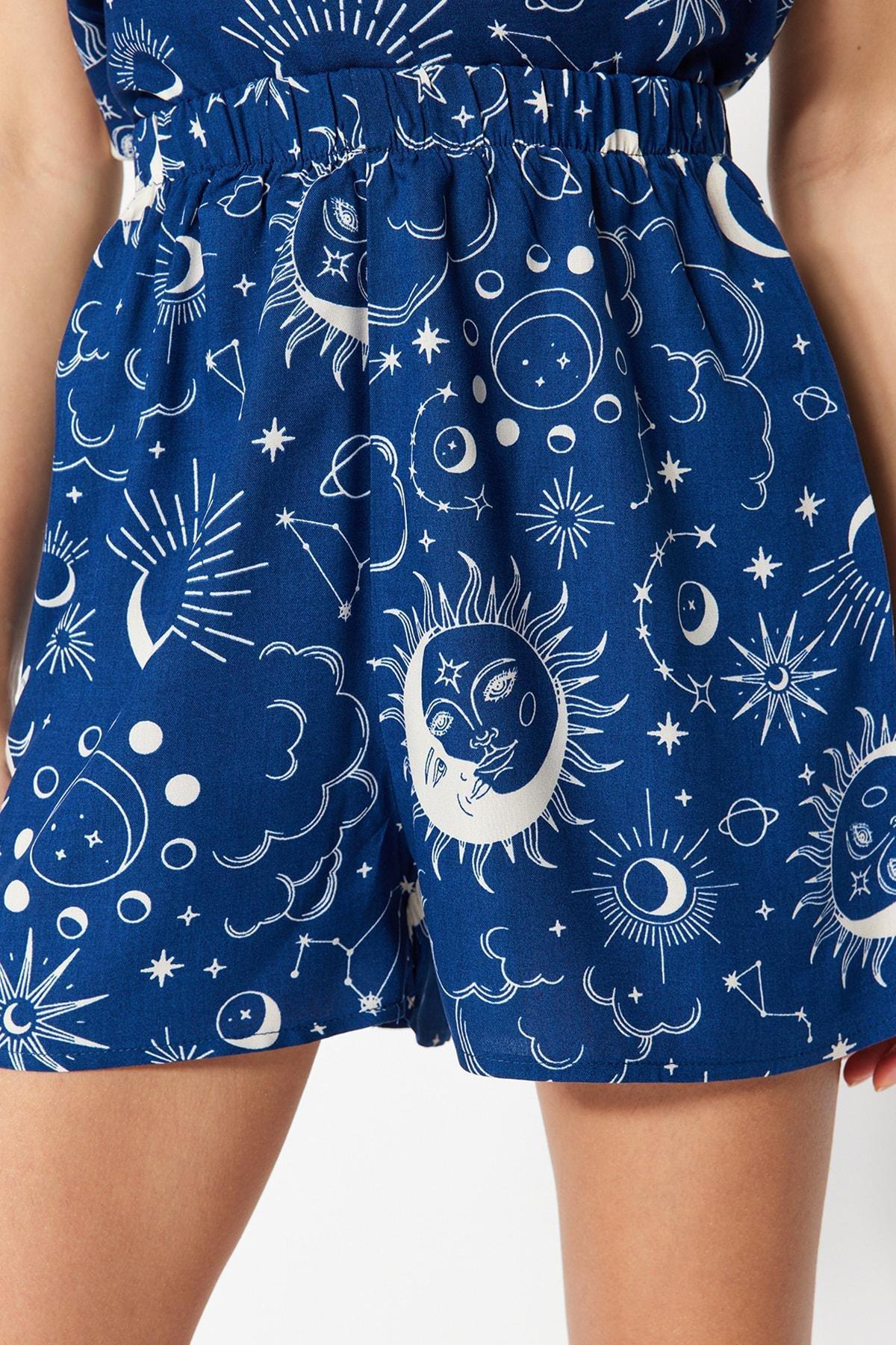 Blue Graphic Pyjamas Set, , large image number 9