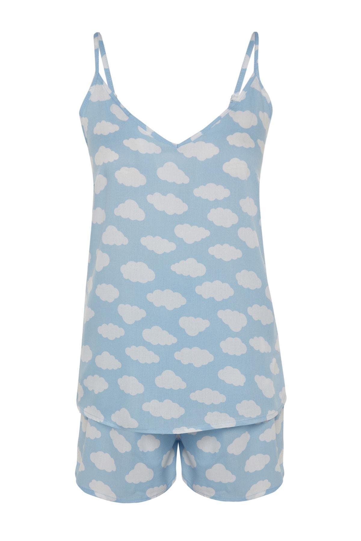 Blue Graphic Pyjamas Set, , large image number 12