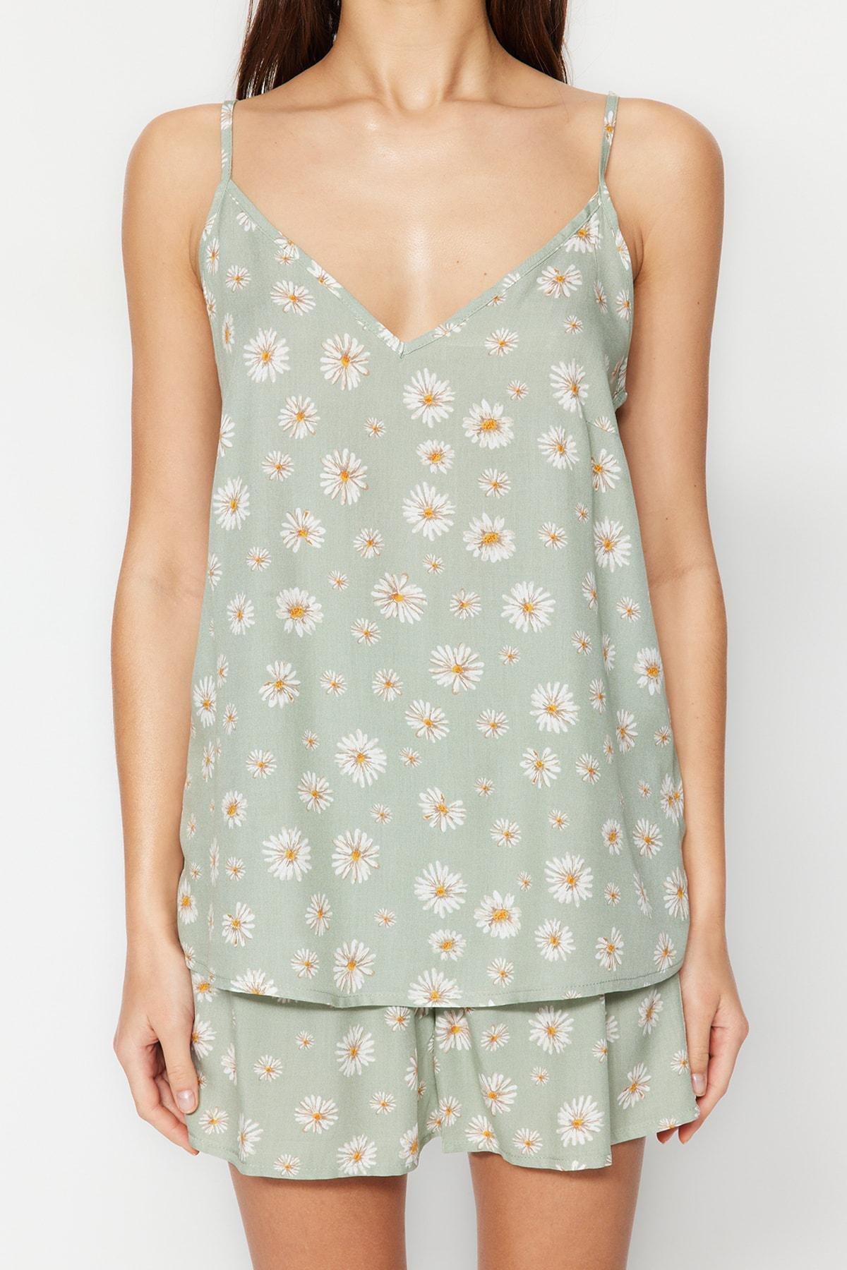 Green Graphic Pyjamas Set, , large image number 2