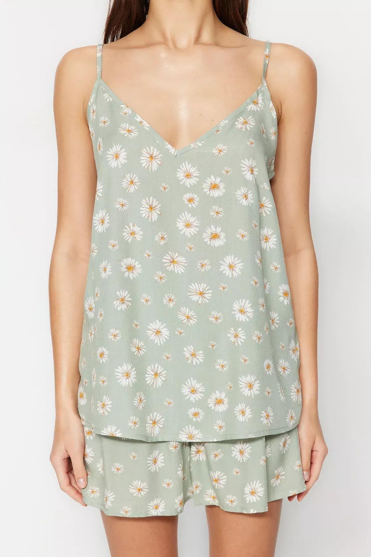 Green Graphic Pyjamas Set, Green, large image number 2