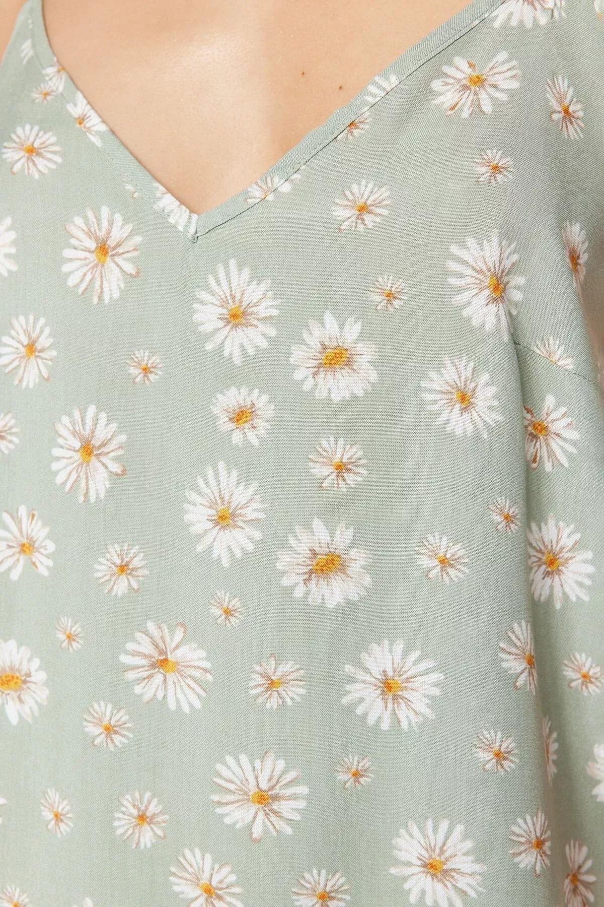 Green Graphic Pyjamas Set, Green, large image number 3