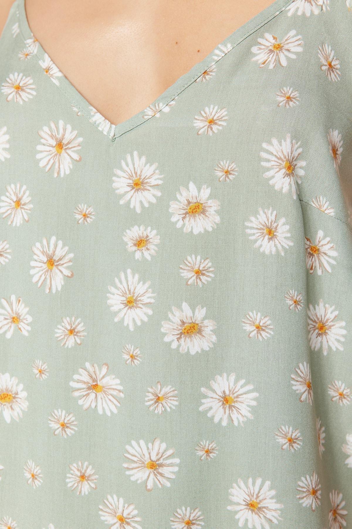 Green Graphic Pyjamas Set, , large image number 5