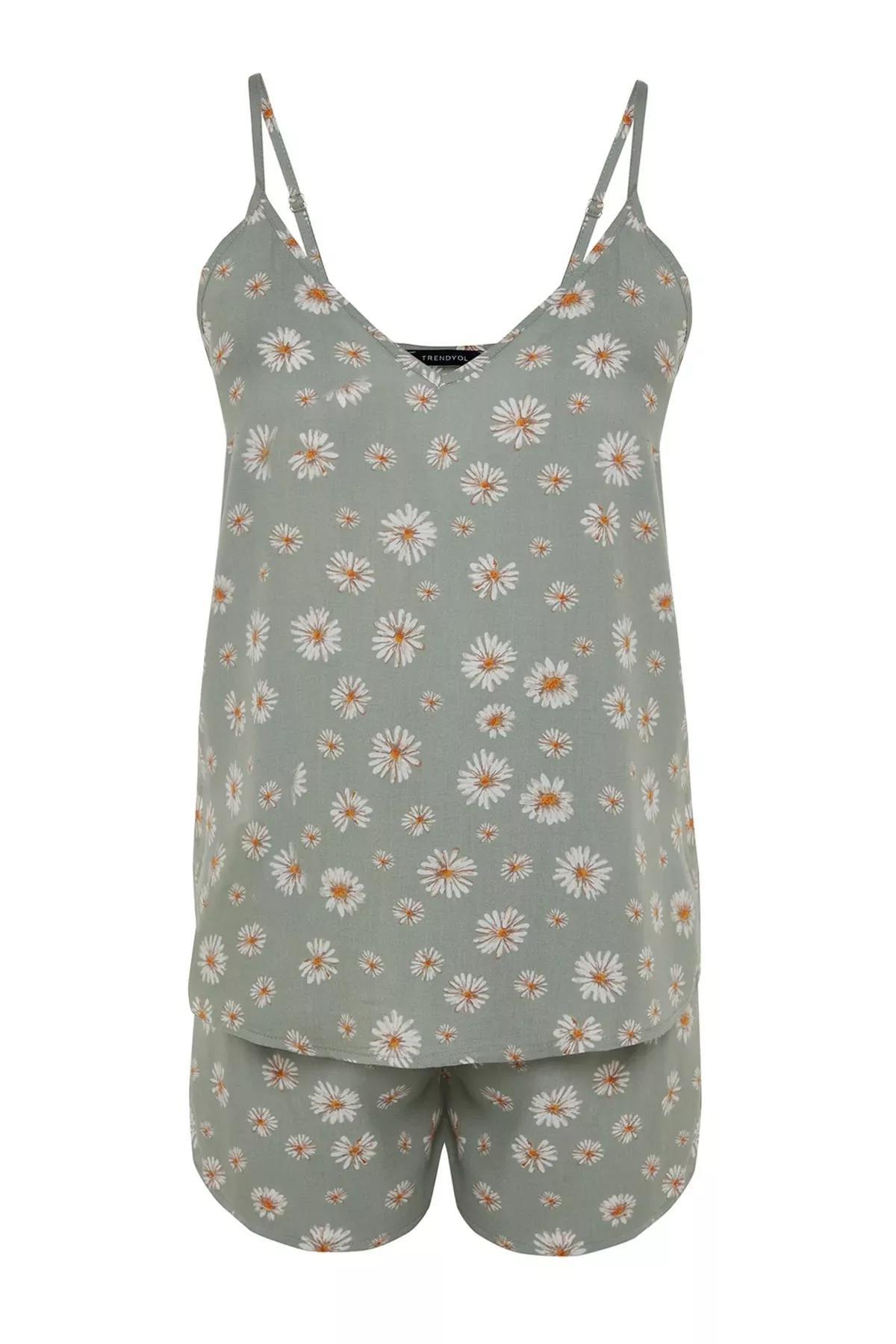 Green Graphic Pyjamas Set, Green, large image number 6