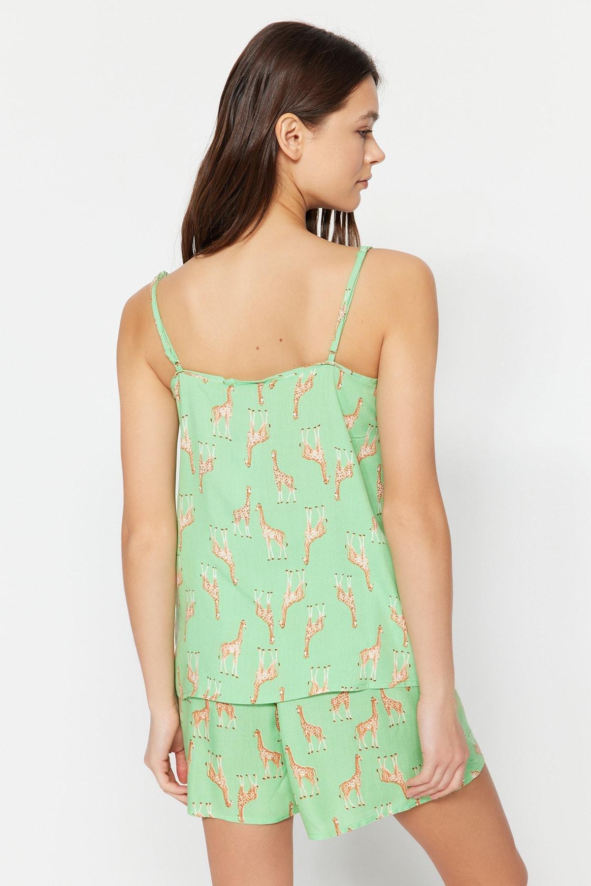 Green Graphic Pyjamas Set, , large image number 9