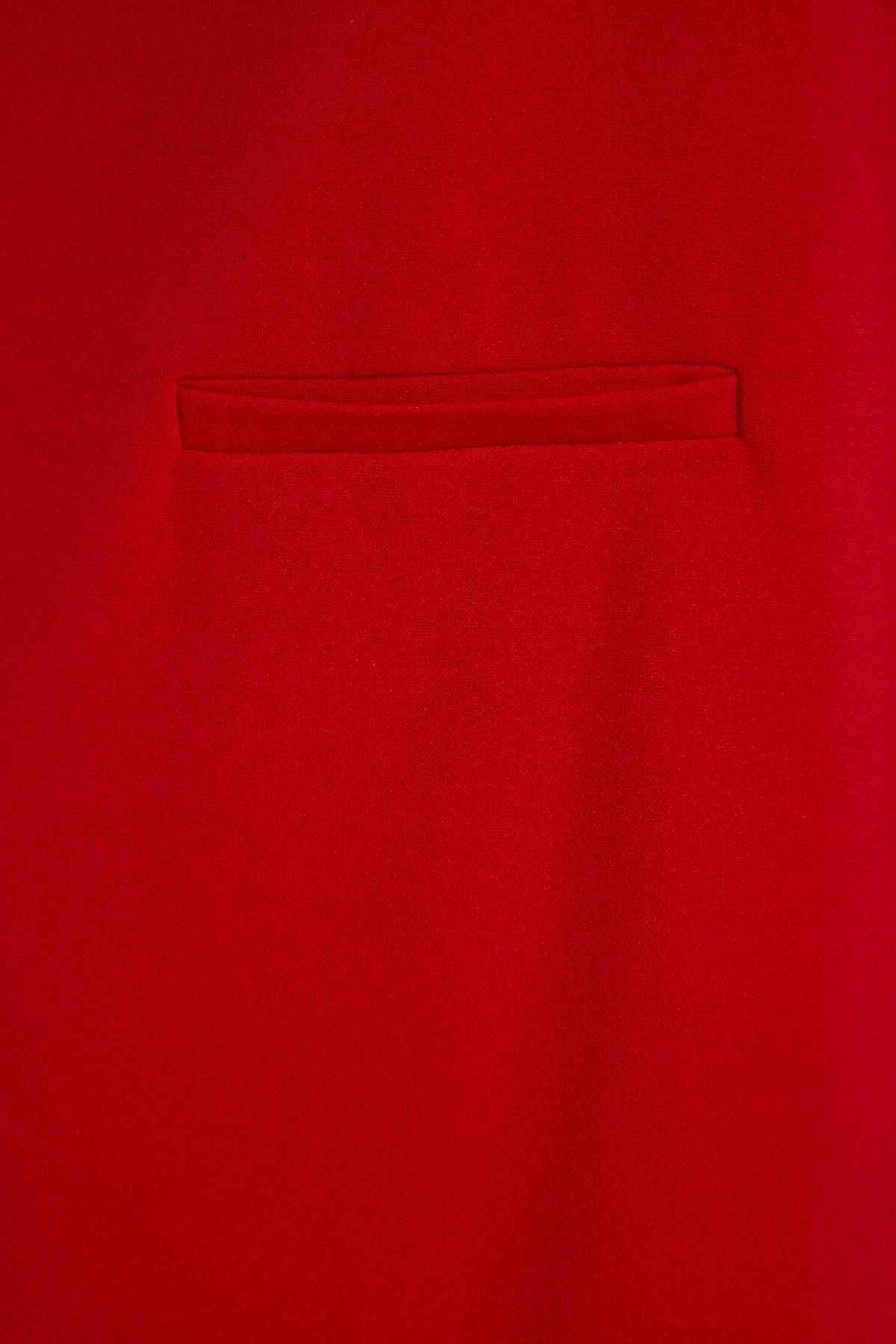 Red Relaxed Shift Dress, , large image number 7