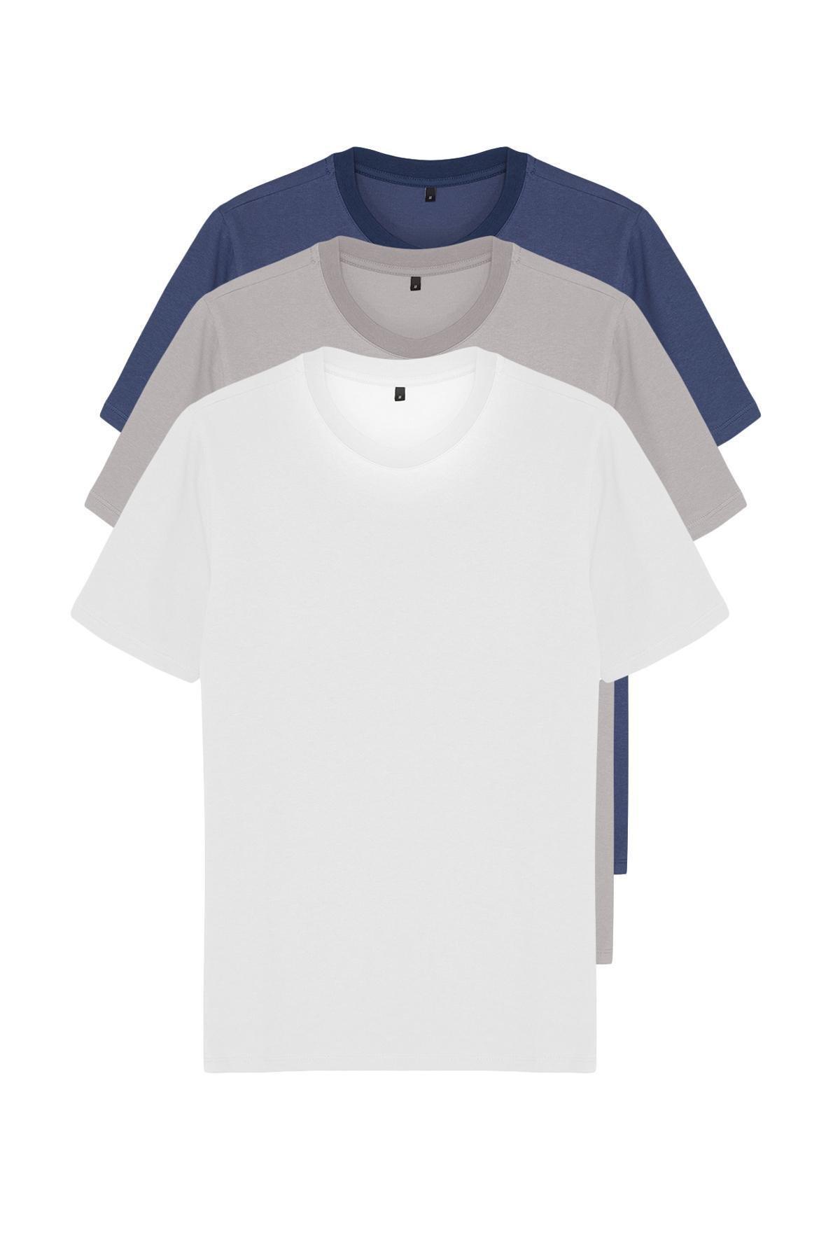 Multicolour Slim Fit T-Shirt, Set Of 3, , large image number 6