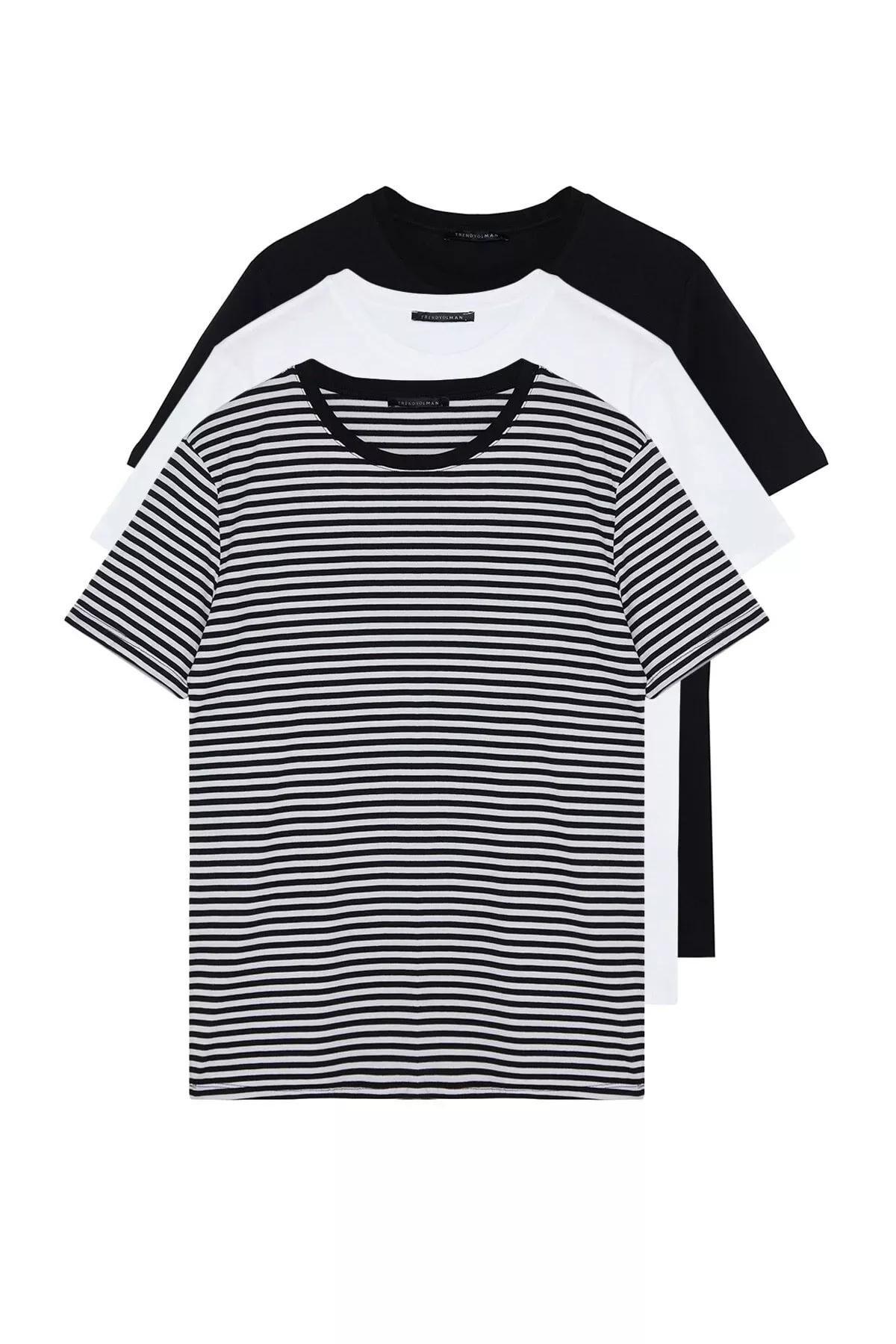 Multicolour Slim T-shirt, Set Of 3, Multicolor, large image number 2