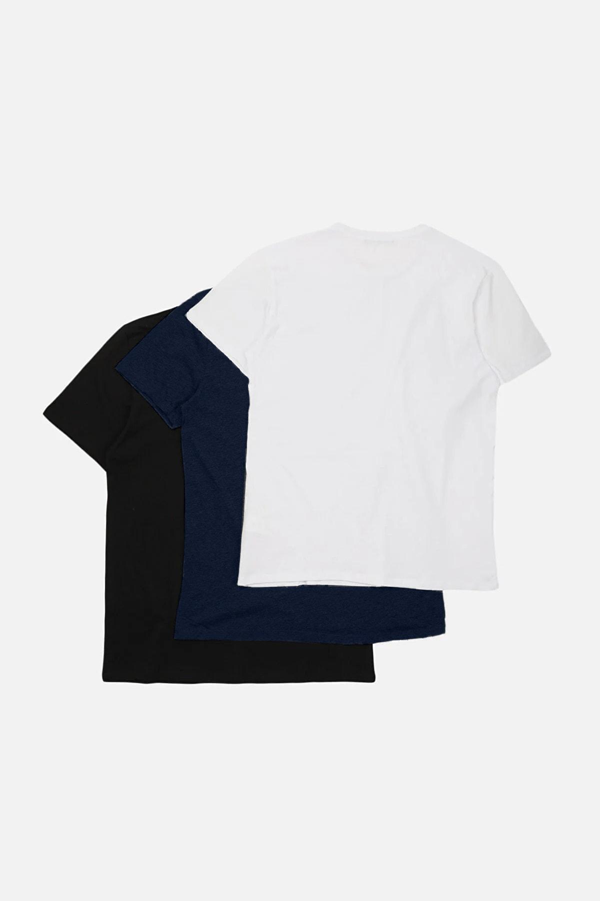 Multicolour Slim T-shirt, Set Of 3, , large image number 6