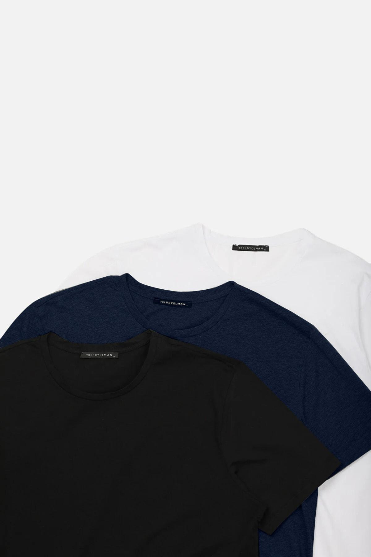 Multicolour Slim T-shirt, Set Of 3, , large image number 10