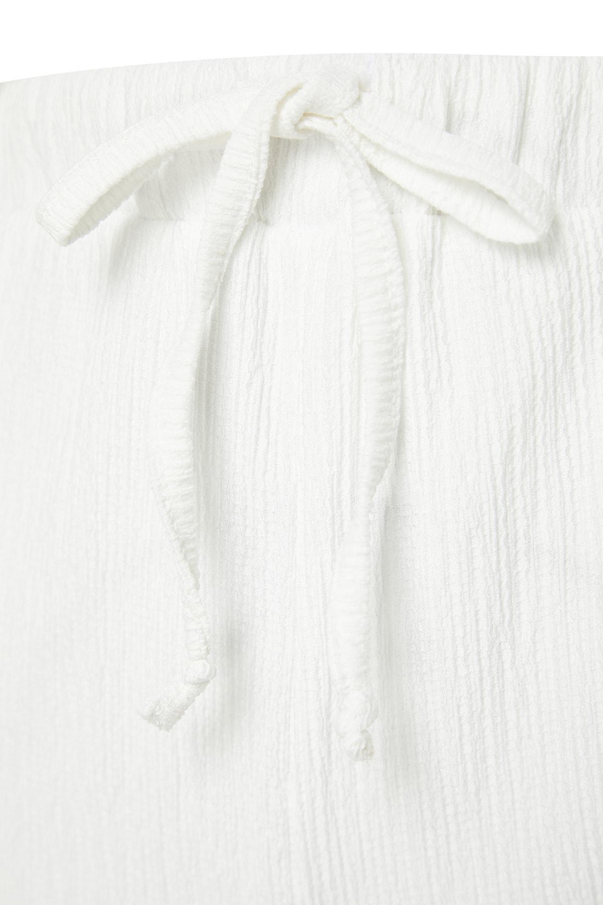 Ecru V-Neck Co-Ord Set, , large image number 6