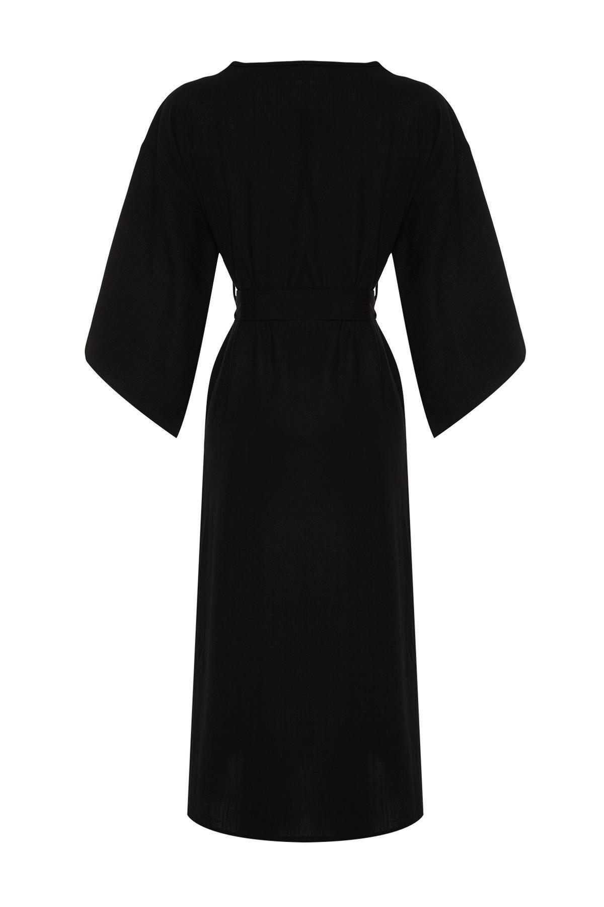 Black Women Kimono, , large image number 7