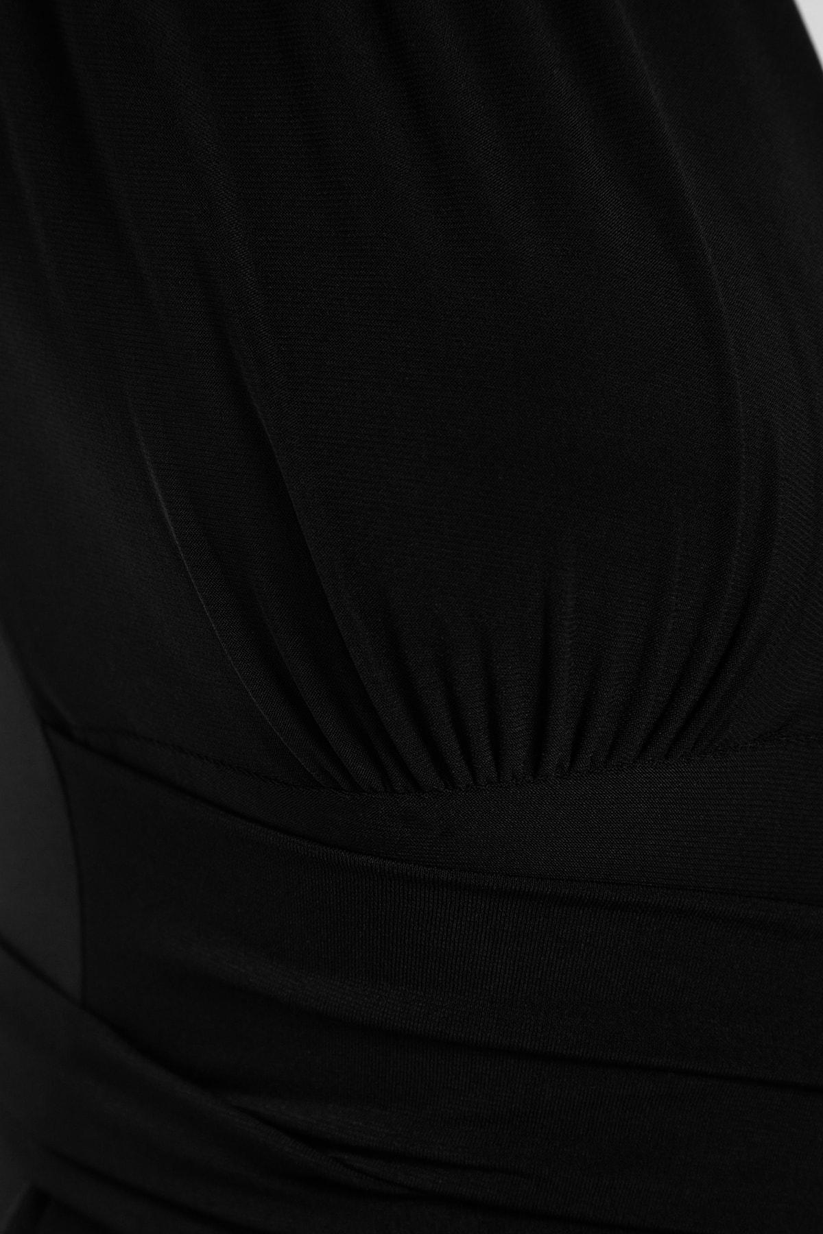 V-Neck Slim Bodysuit, , large image number 6