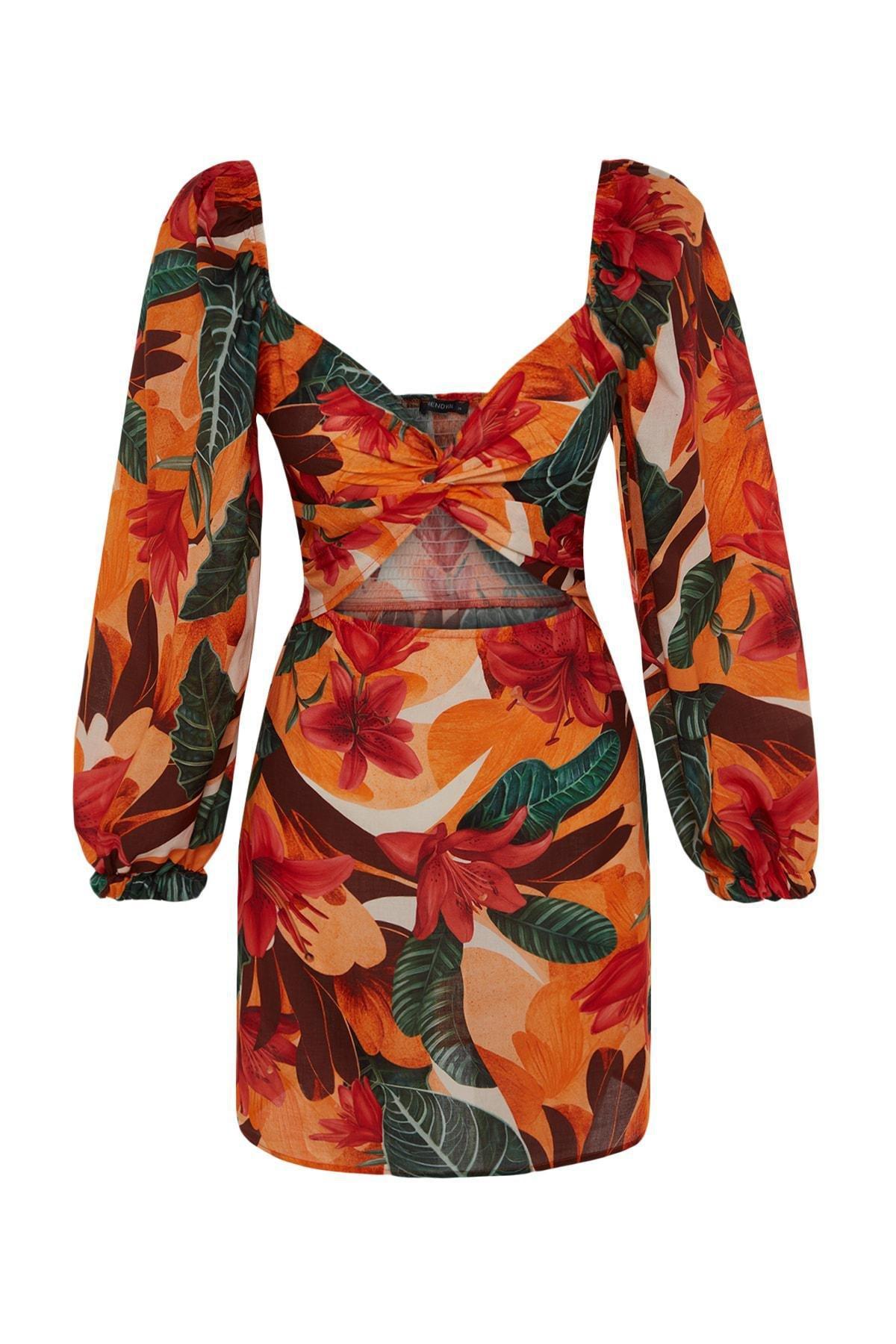 Multicolour Colour block Sweetheart Neckline Dress, , large image number 11