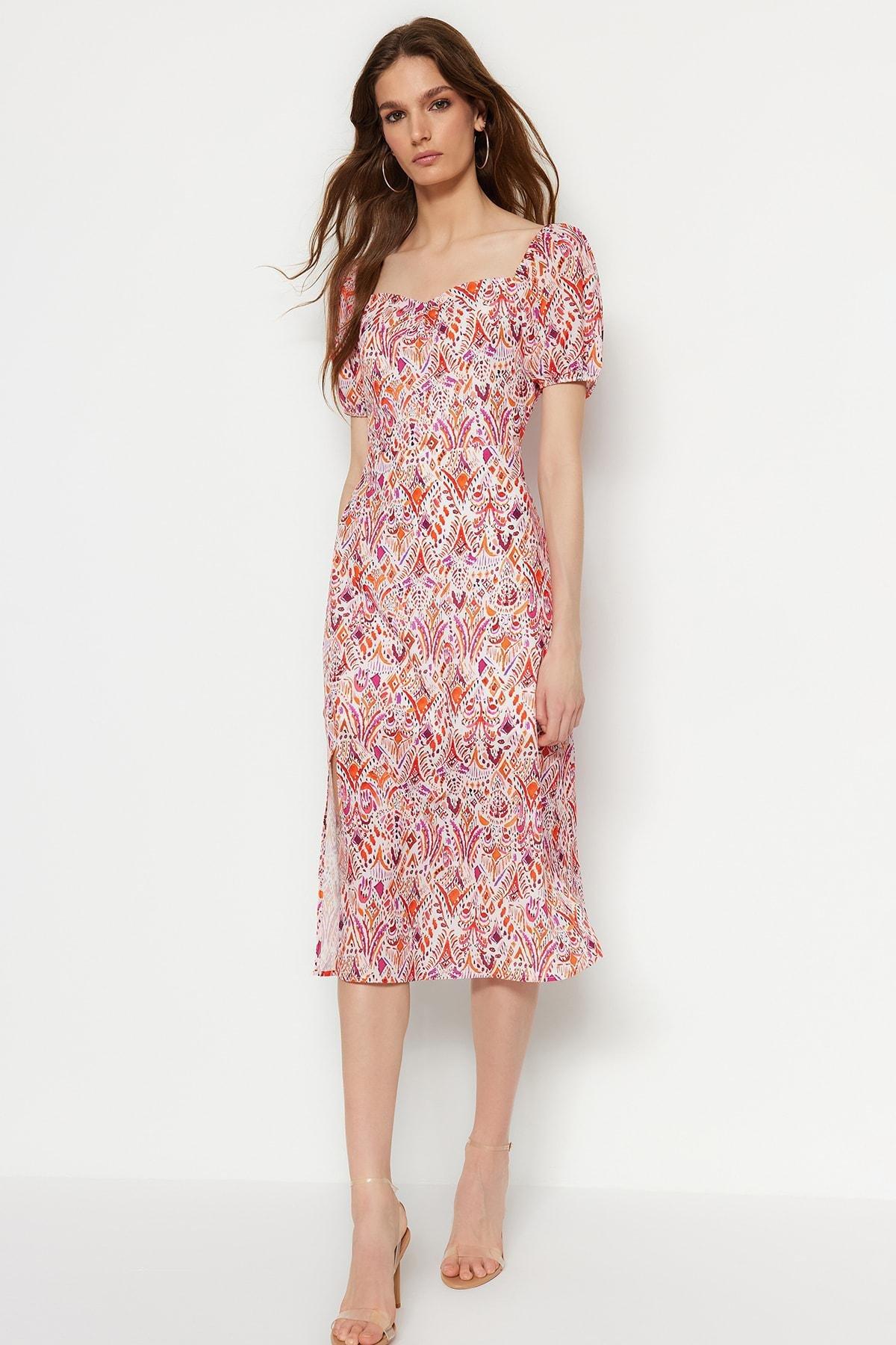 Pink A-Line Sweetheart Neckline Dress, , large image number 0